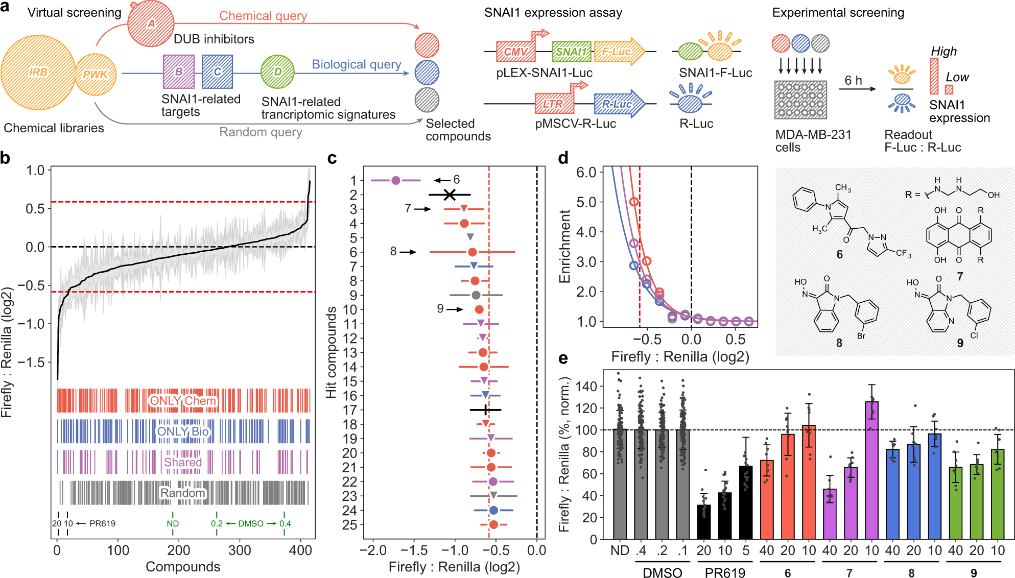 Fig. 4: Library enrichment to identify Snail1 inhibitors.