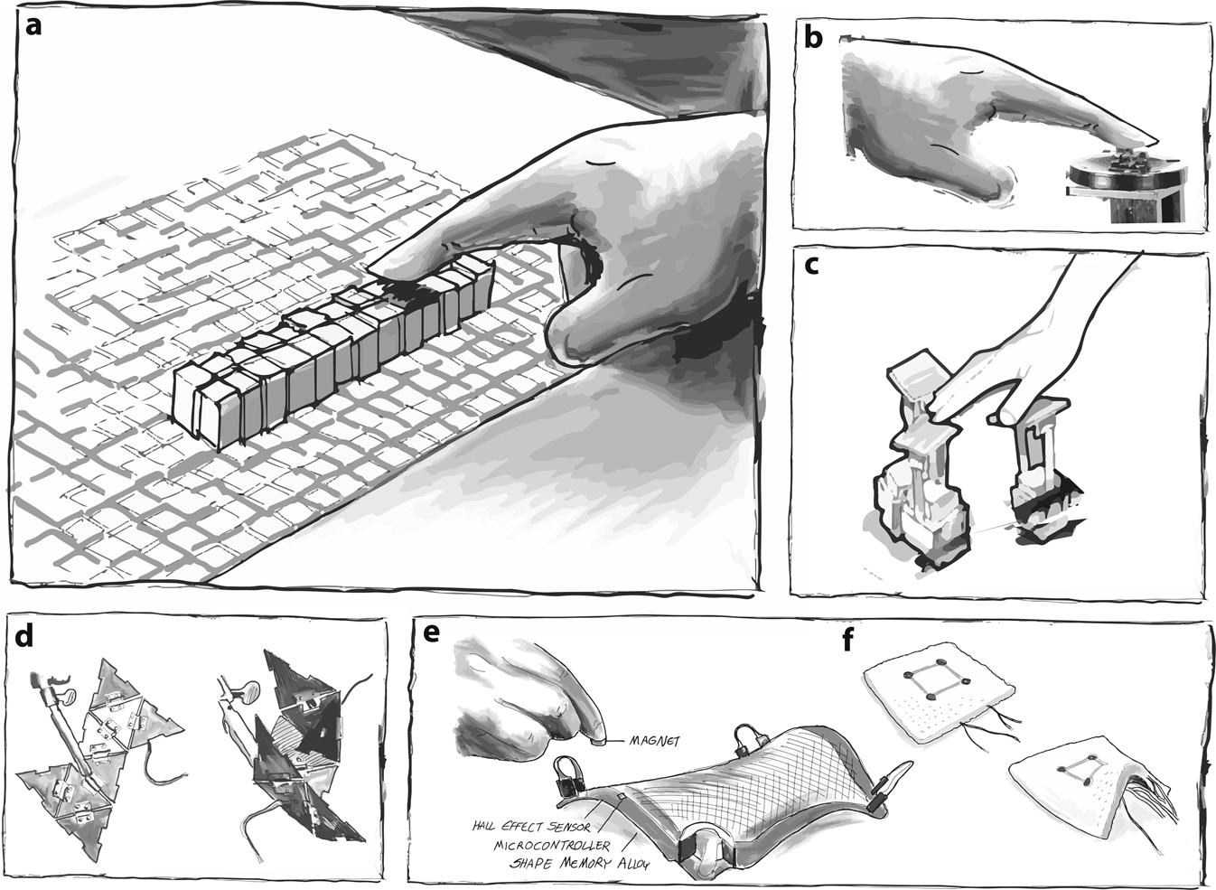 A mechatronic shape display based on auxetic materials | Nature