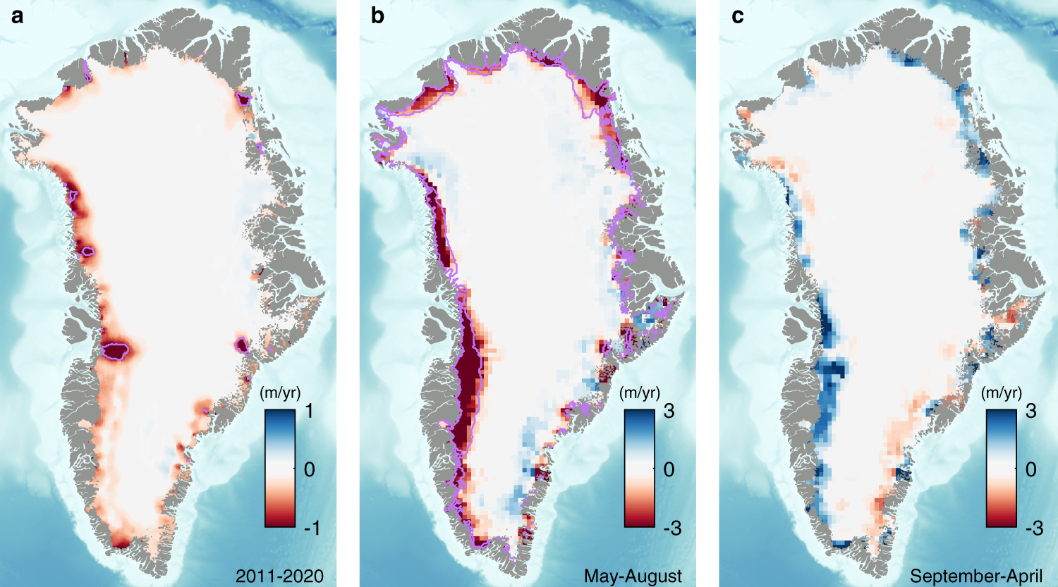 Increased variability in Greenland Ice Sheet runoff from satellite  observations | Nature Communications