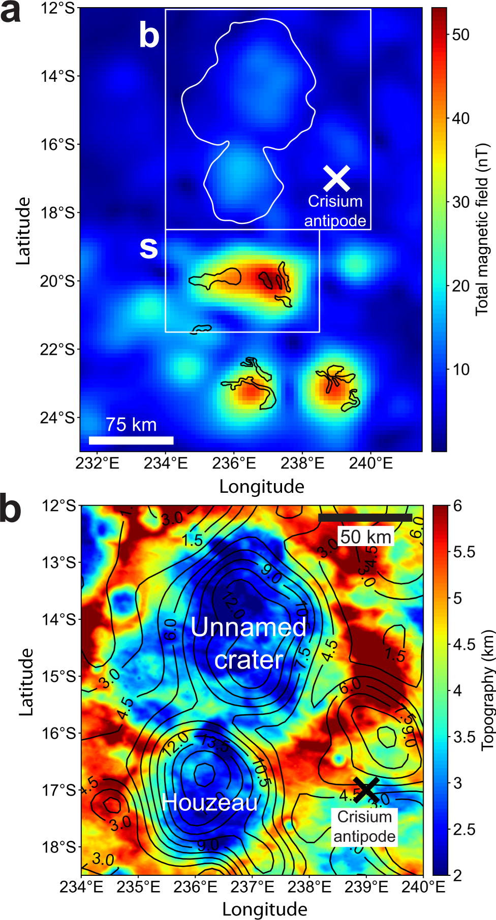 Impactor material records the ancient lunar magnetic field in antipodal  anomalies | Nature Communications