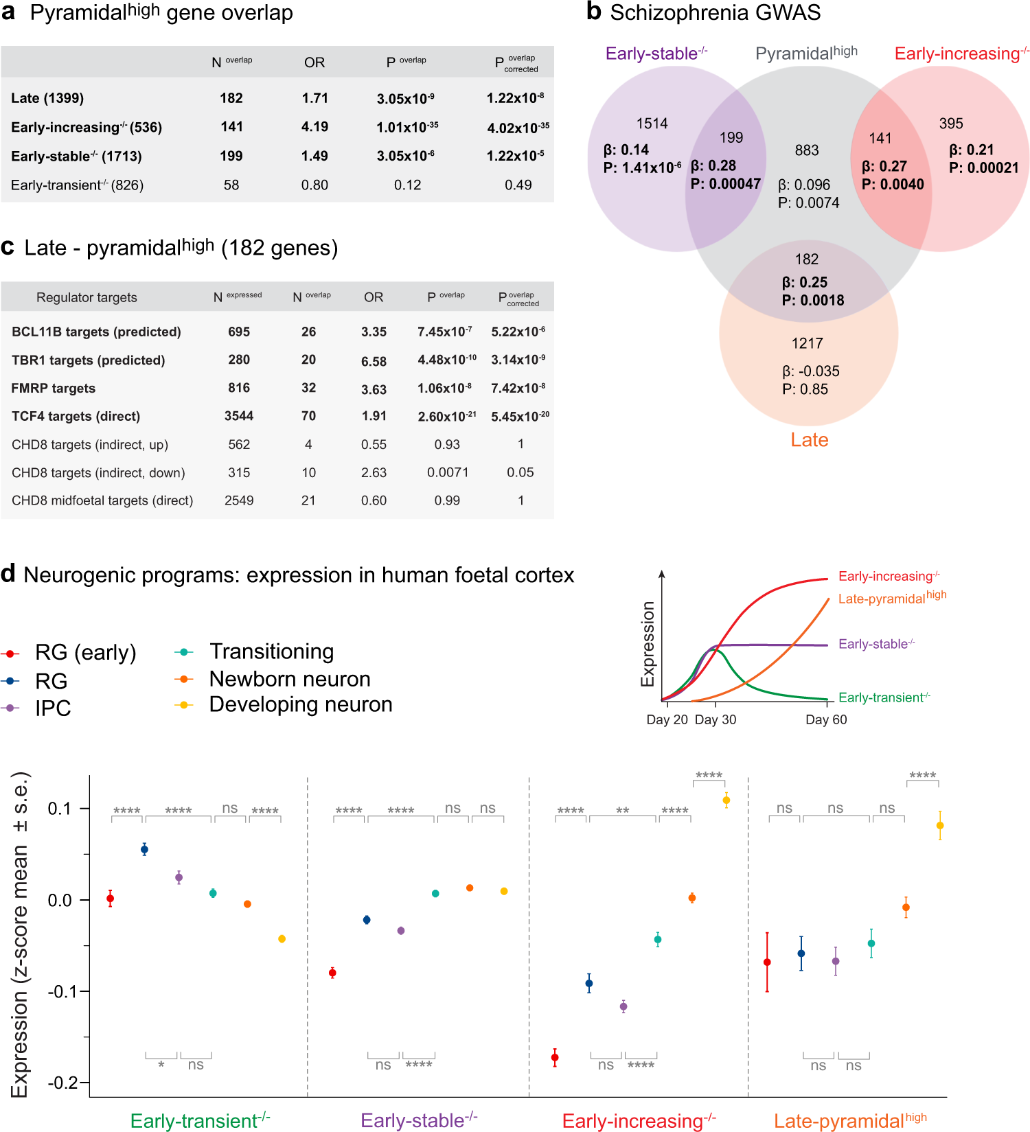 Fig. 7: Expression of early neurogenic programs in neurodevelopmental cell-types from human fetal cortex.