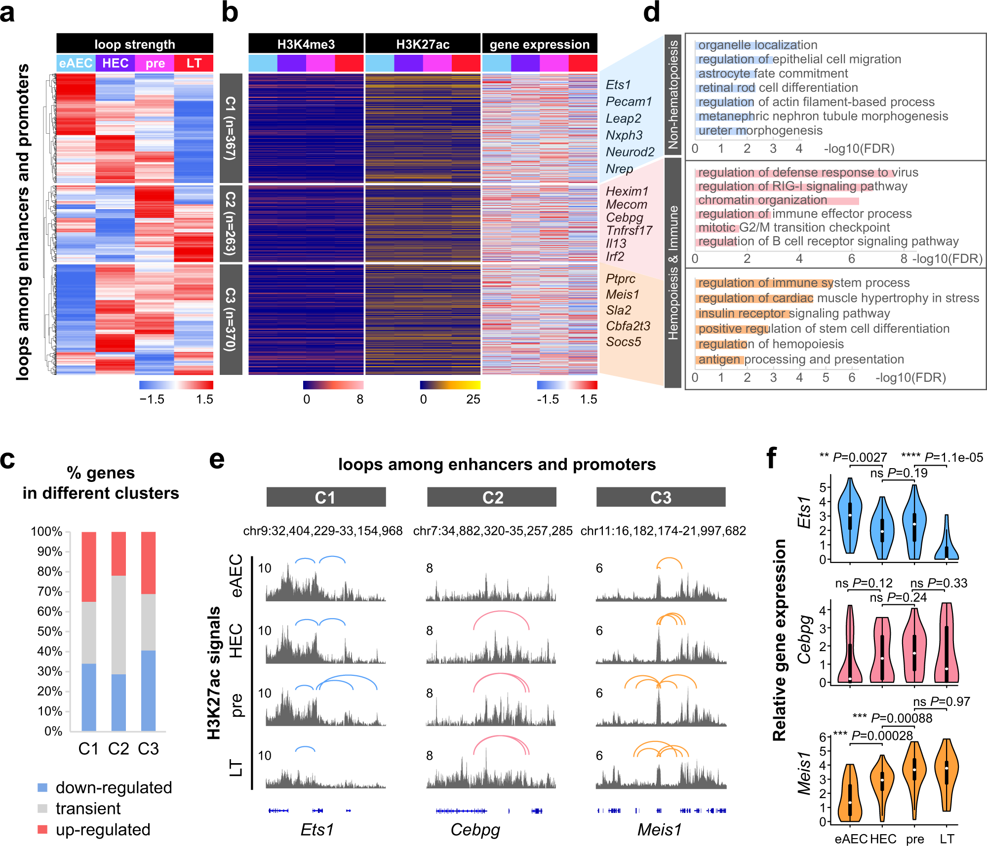 Fig. 3: Pre-configuration with feature histone modifications precedes chromatin loop dynamics.