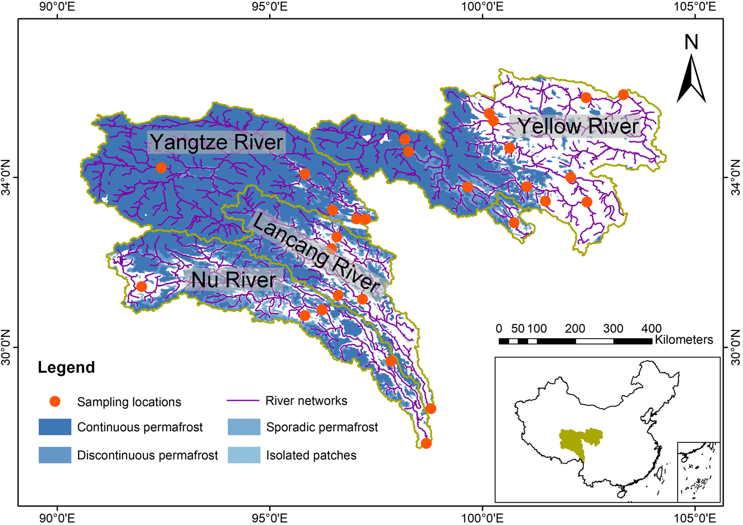 Unexpectedly minor nitrous oxide emissions from fluvial networks draining  permafrost catchments of the East Qinghai-Tibet Plateau | Nature  Communications