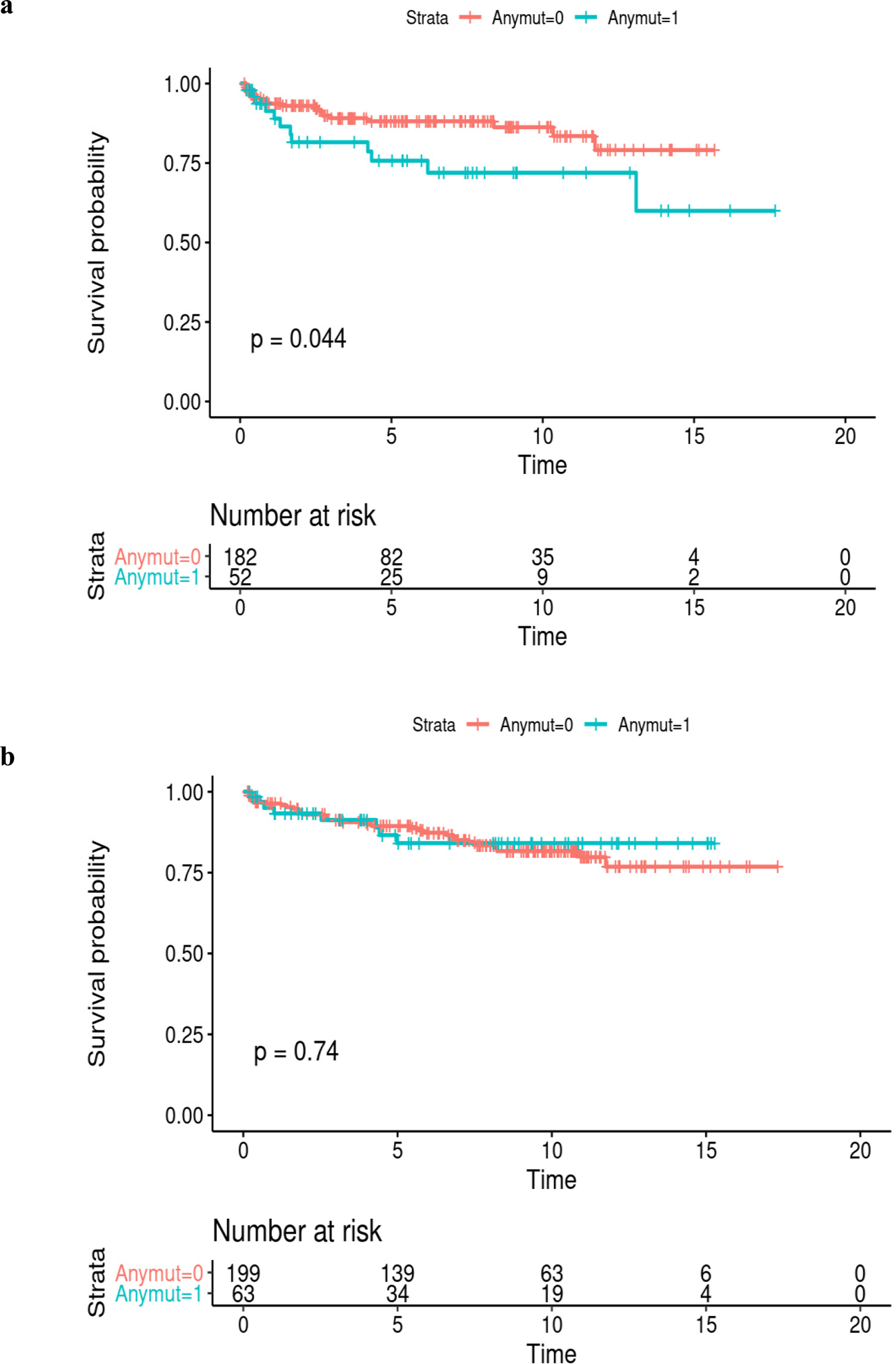 Fig. 5: Kaplan–Meier Estimation Curve of Time to BCR as a Function of DDRG Germline Mutation Status.