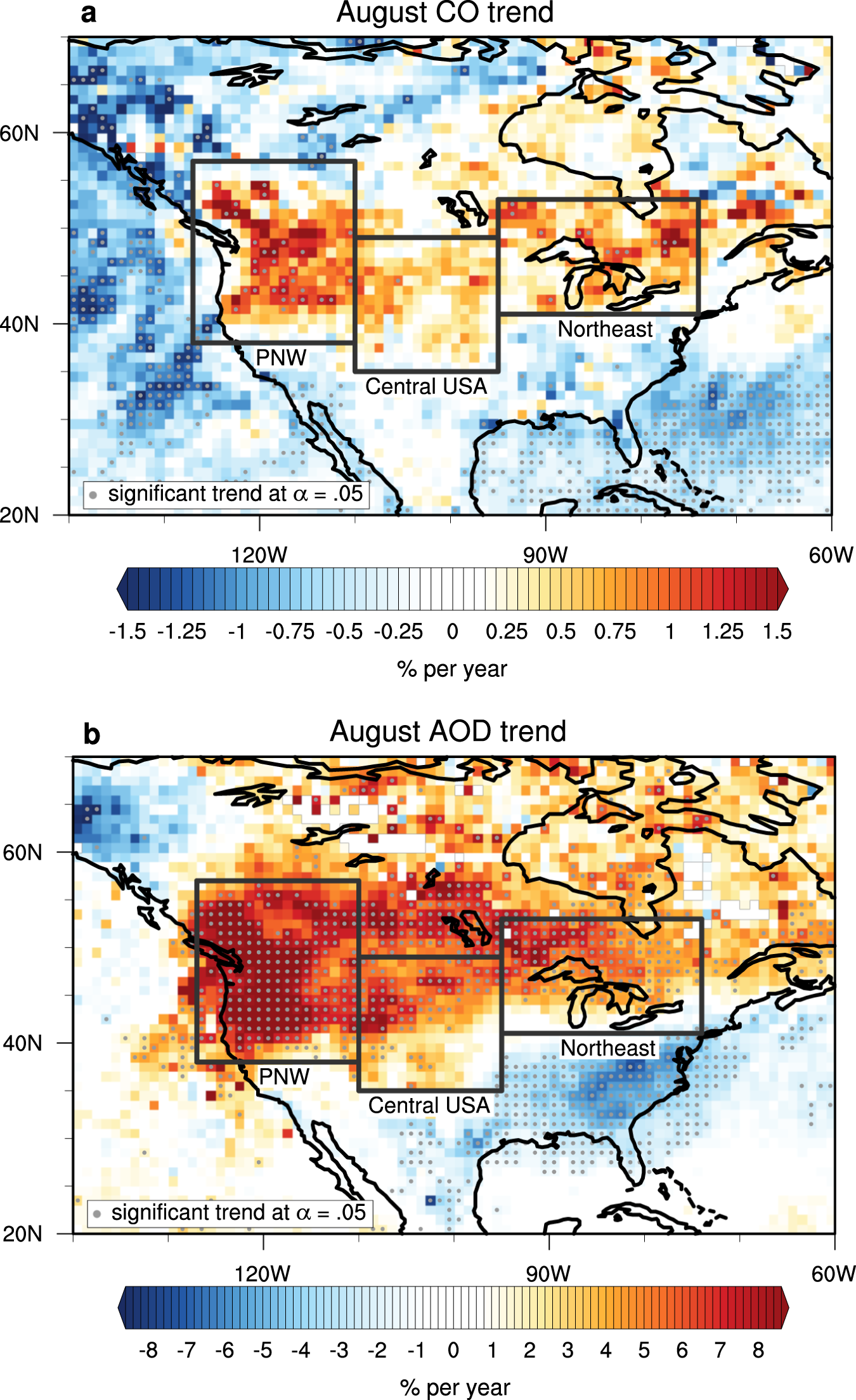 New seasonal pattern of pollution emerges from changing North American  wildfires | Nature Communications