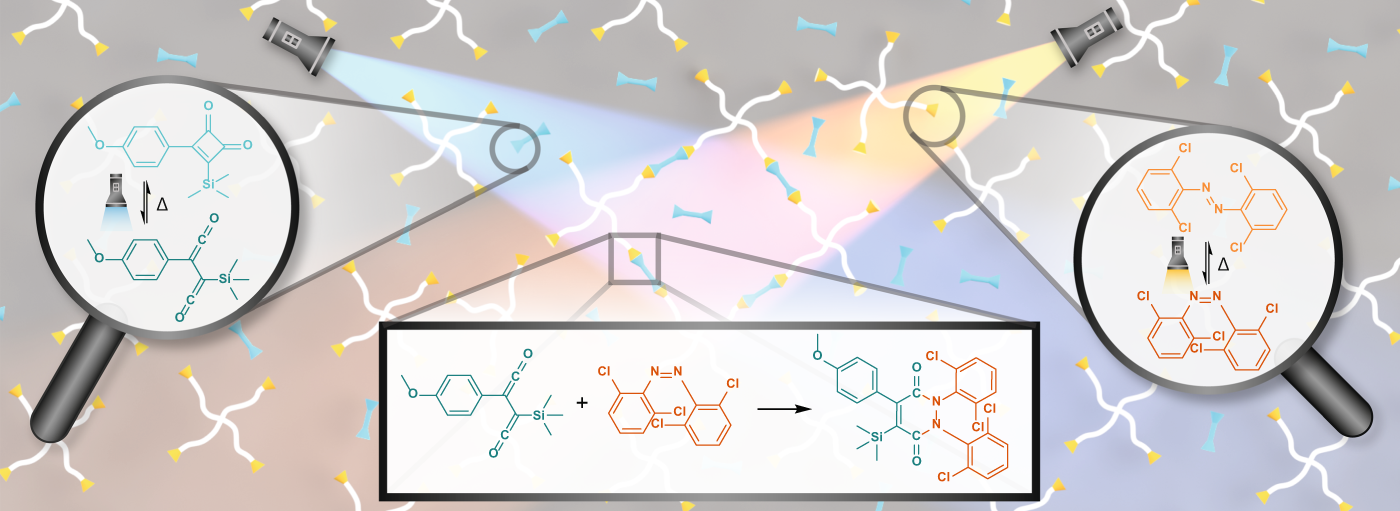 Two-colour light activated covalent bond formation | Nature Communications