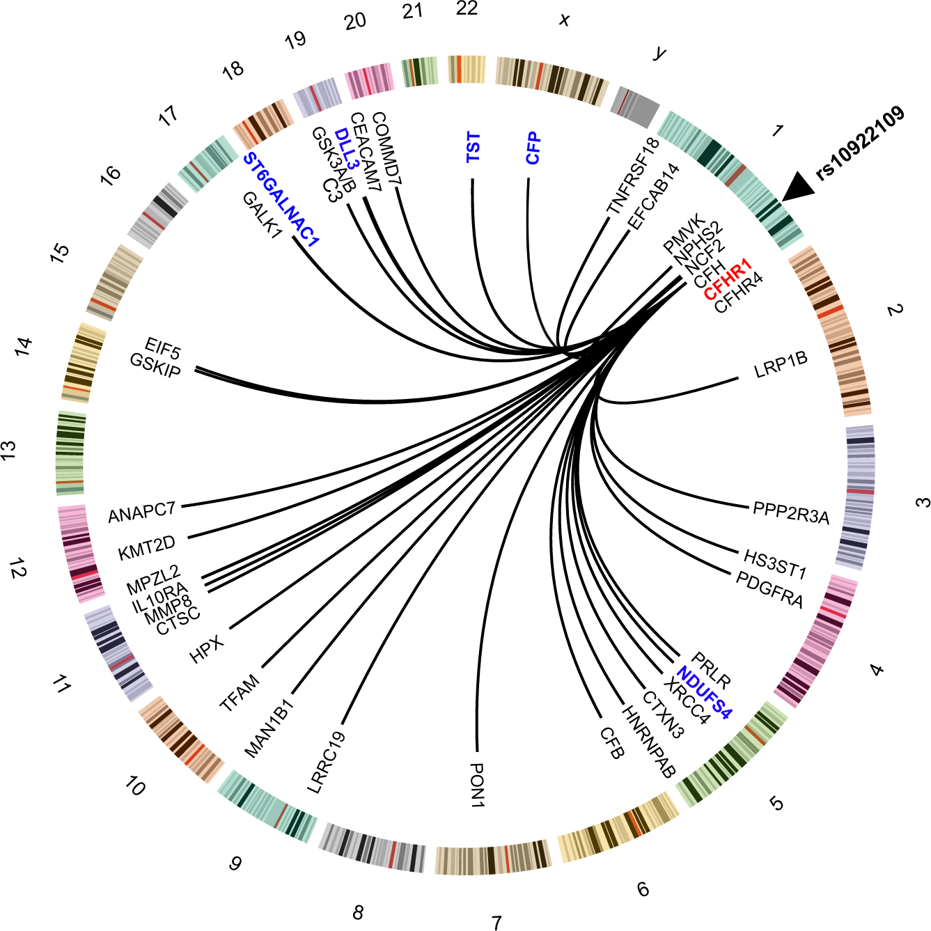 Fig. 5: Serum proteins link genetics to AMD.