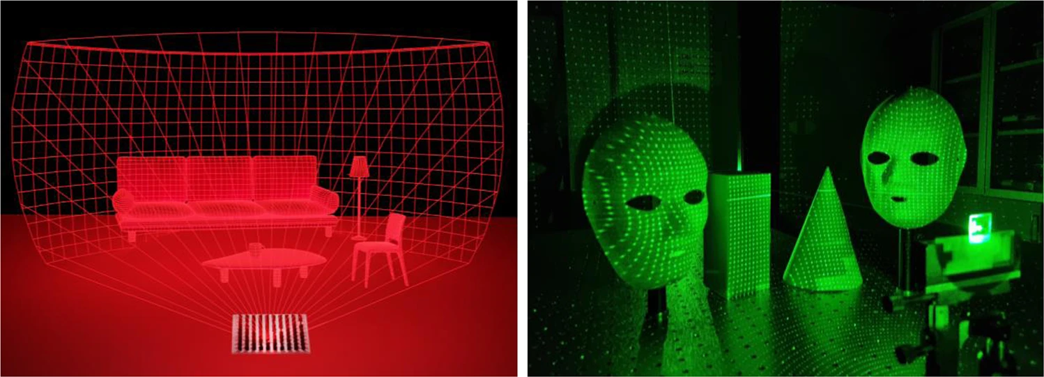 Metasurface-driven full-space structured light for three-dimensional imaging