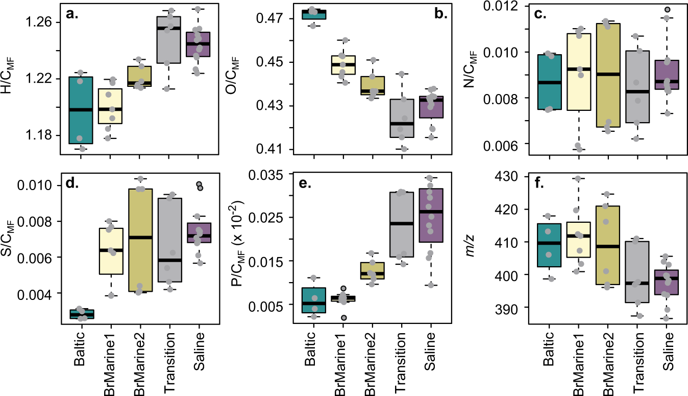 Fig. 4: DOM elemental composition.