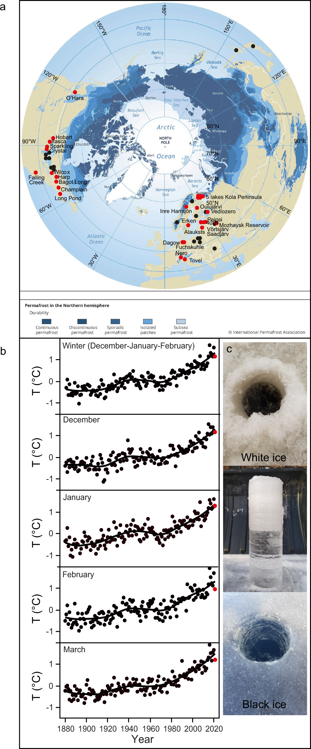 Towards critical white ice conditions in lakes under global warming |  Nature Communications