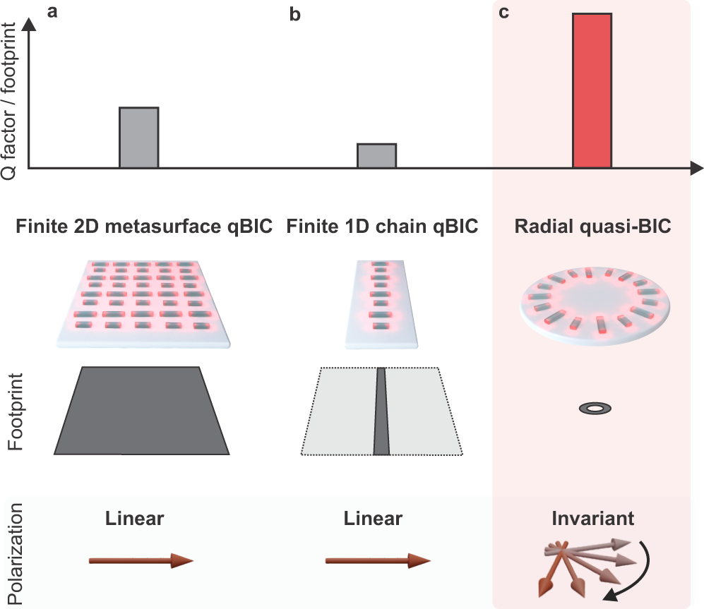 Radial bound states in the continuum for polarization-invariant  nanophotonics | Nature Communications