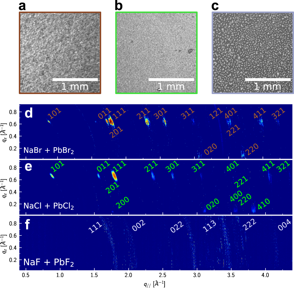 Fig. 4: Structure of the bulk Hg halide film.