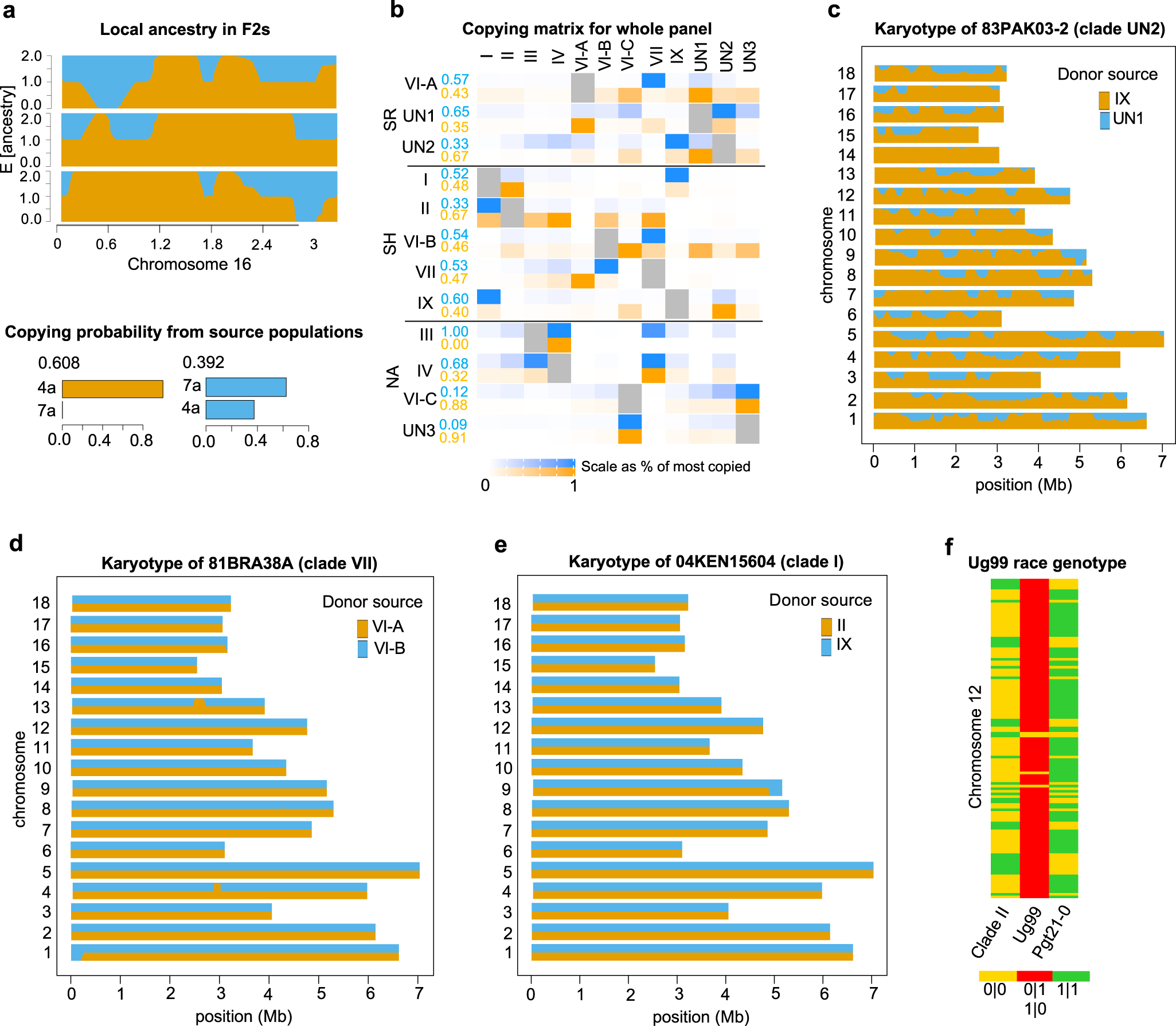 Fig. 6: Analysis of local ancestry using MOSAIC.