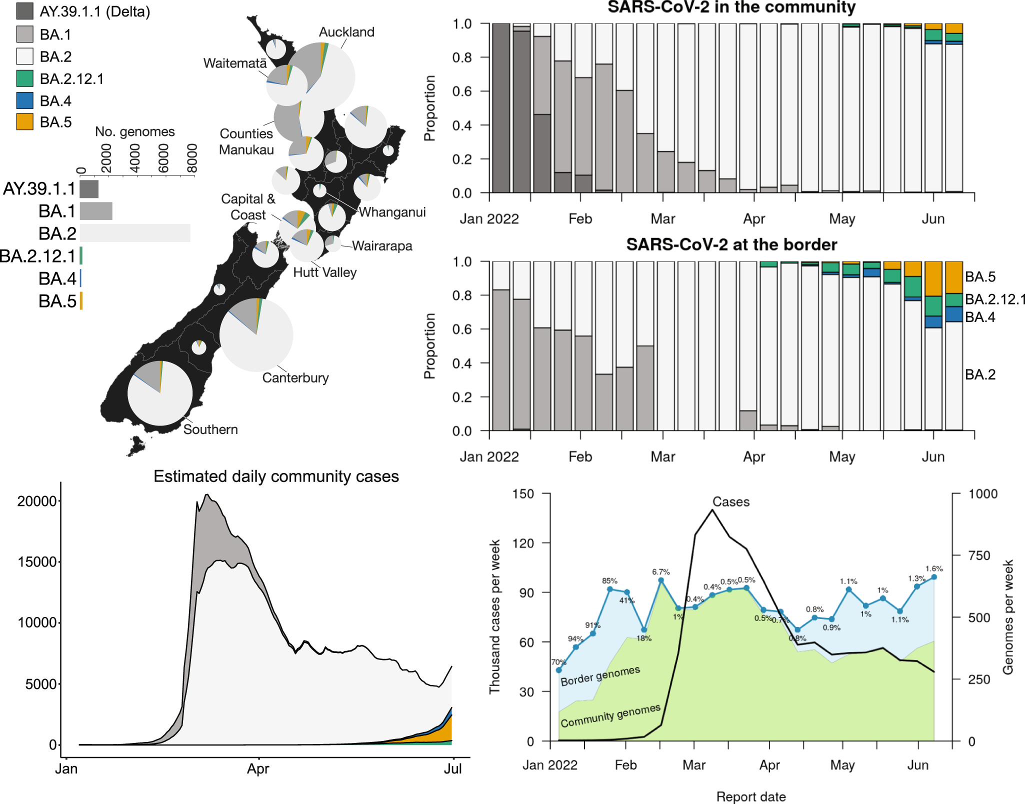 Fig. 2: Summary of Omicron genomic sequencing.
