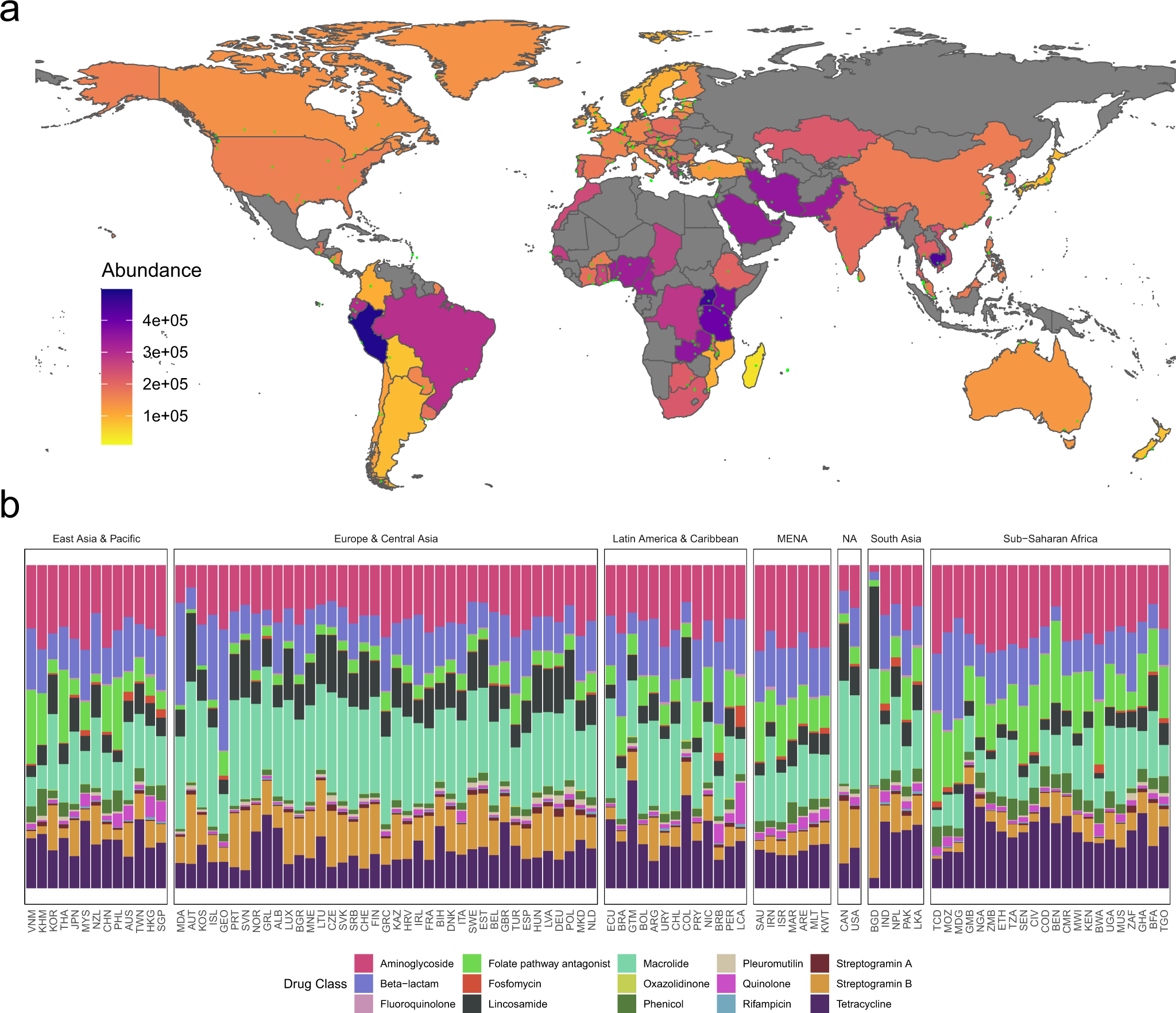 Genomic analysis of sewage from 101 countries reveals global landscape of  antimicrobial resistance | Nature Communications