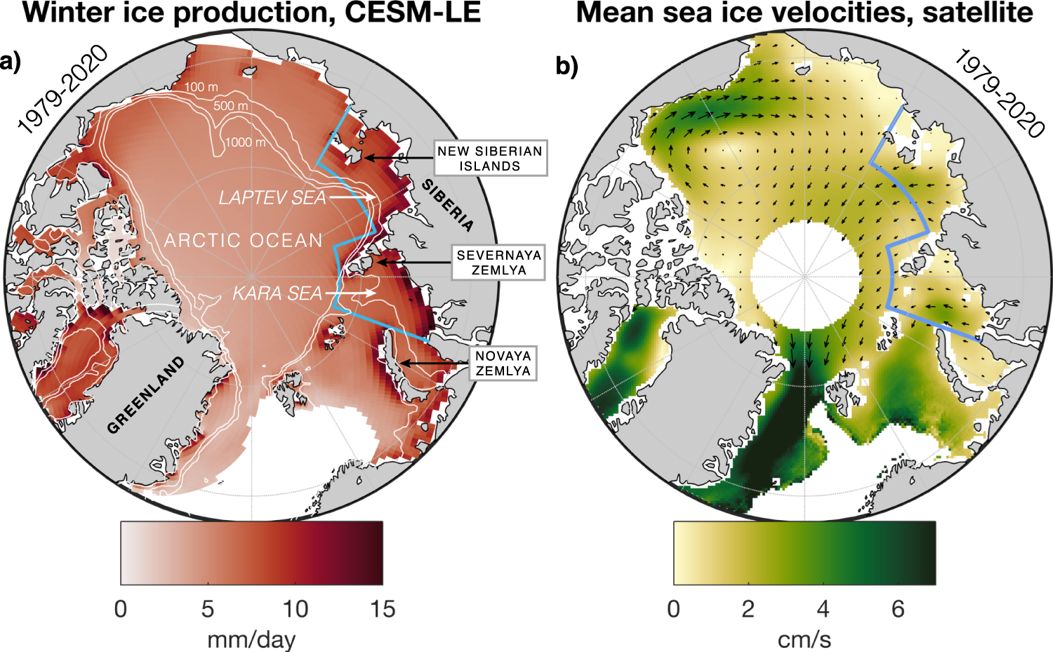 Rise and fall of sea ice production in the Arctic Ocean's ice factories |  Nature Communications