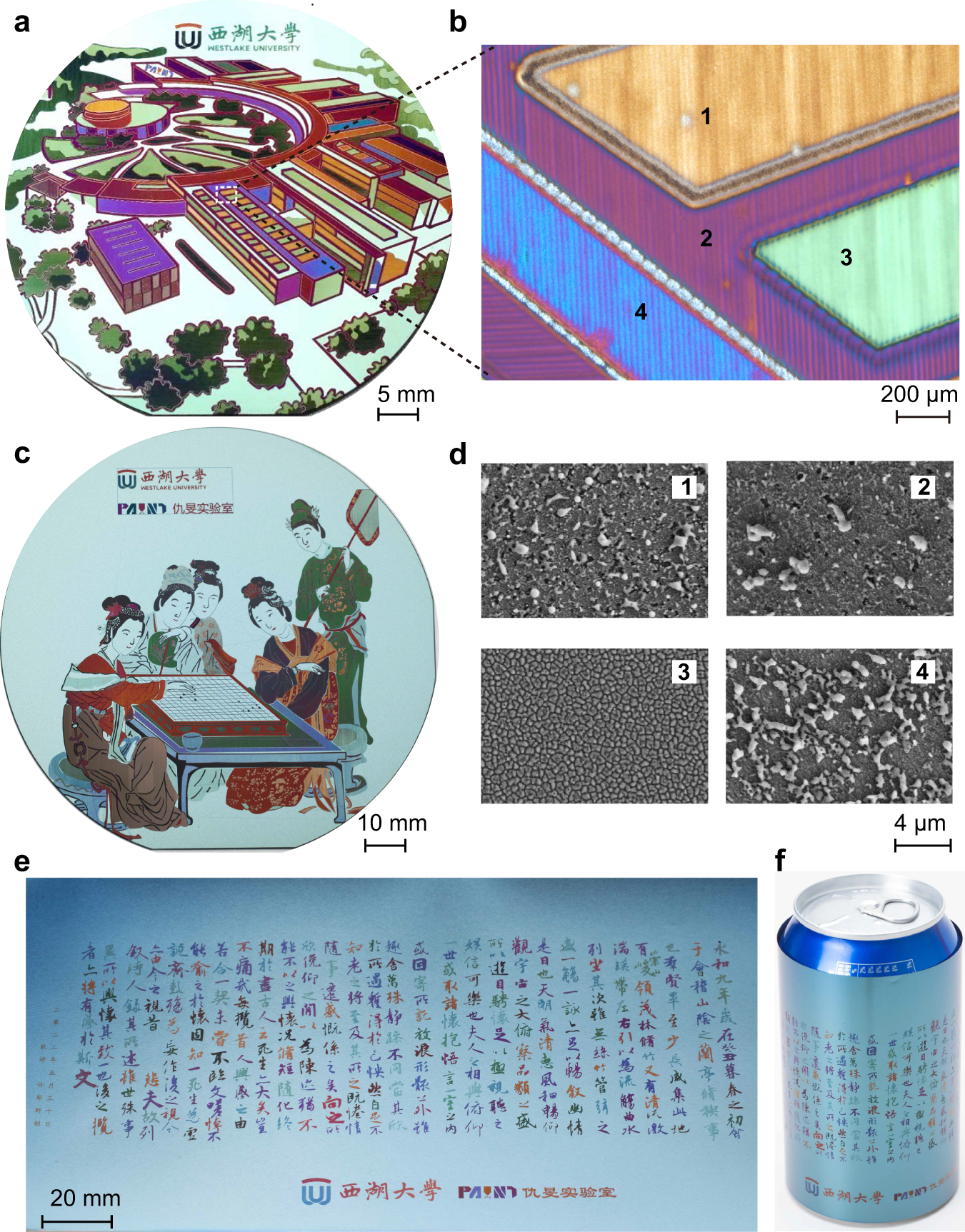 Fig. 5: Large-scale laser color printing.