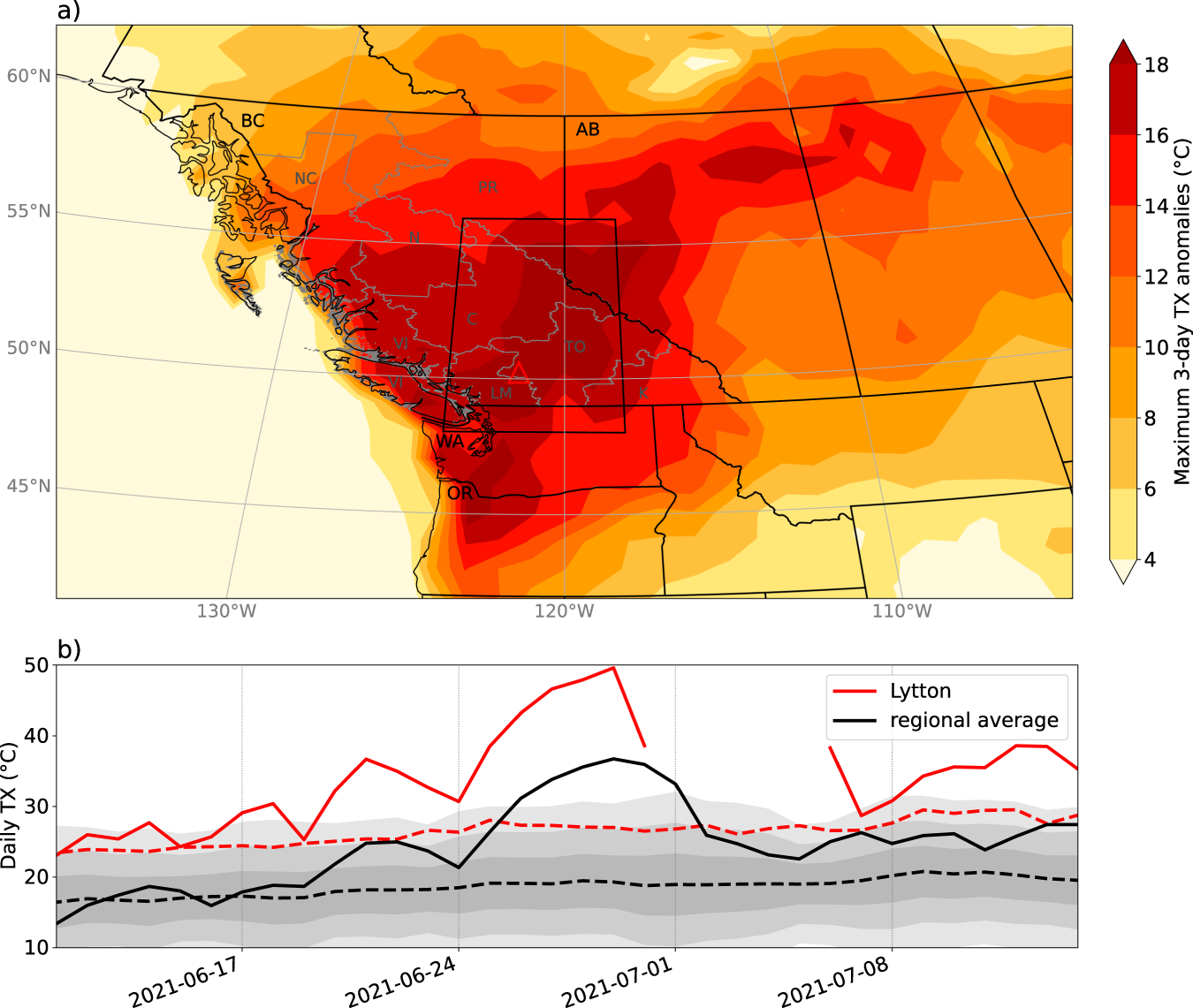 The unprecedented Pacific Northwest heatwave of June 2021
