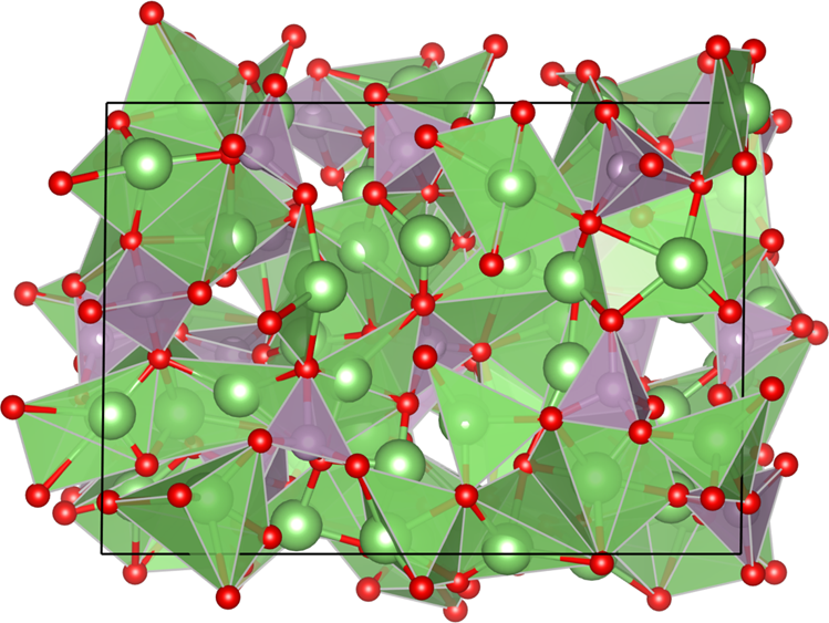 Fig. 4: Structure of Li3PO4.