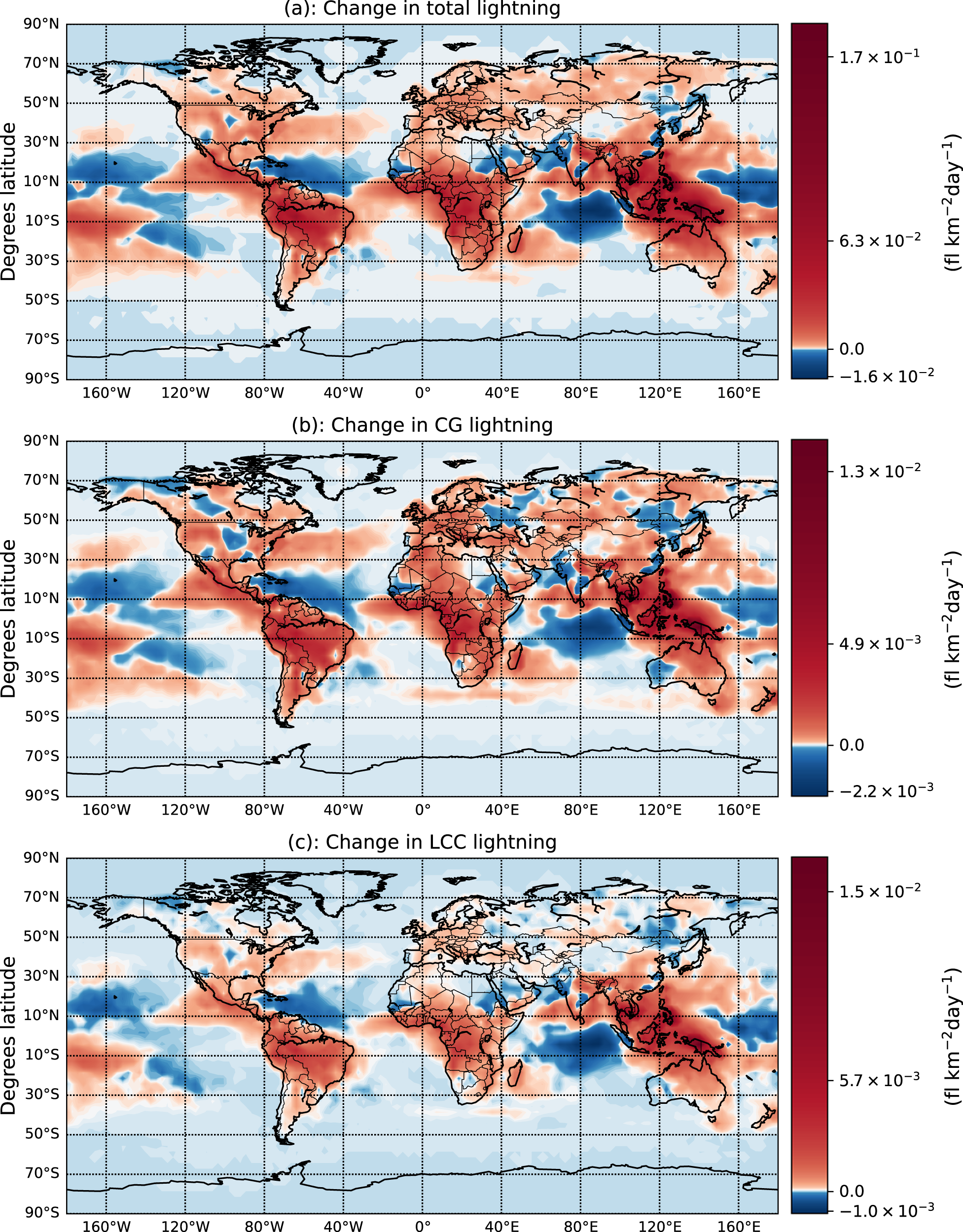 Variation of lightning-ignited wildfire patterns under climate change |  Nature Communications