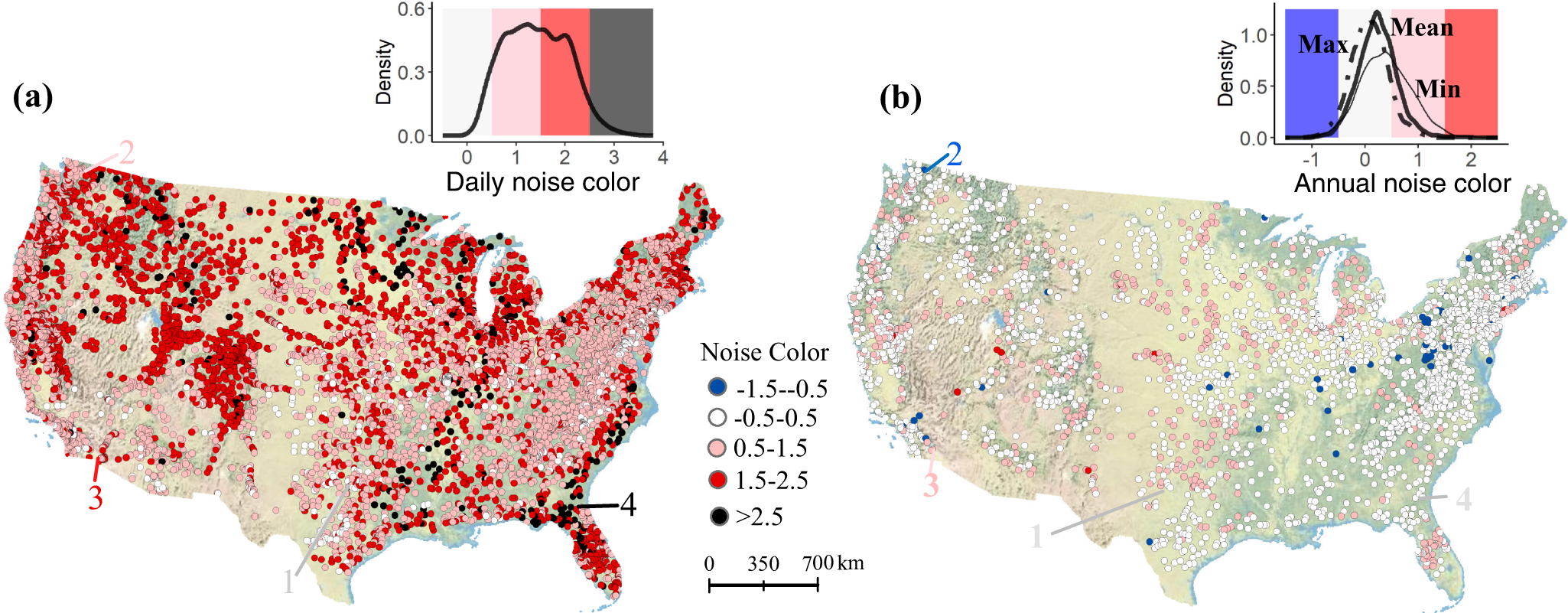 The color of environmental noise in river networks | Nature Communications