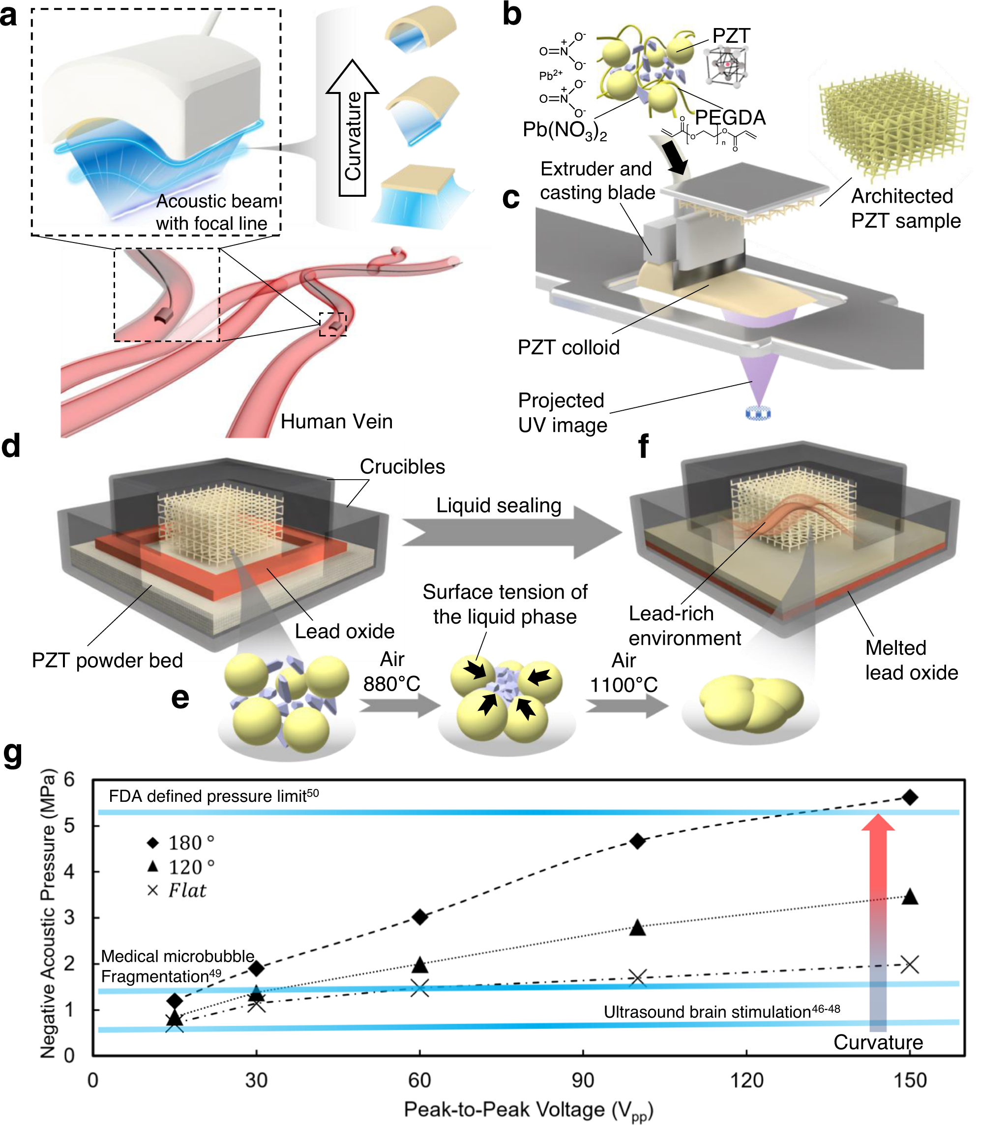 3D Printing and processing of miniaturized transducers with near-pristine  piezoelectric ceramics for localized cavitation | Nature Communications