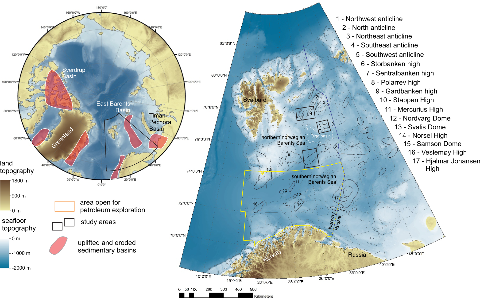 Widespread natural methane and oil leakage from sub-marine Arctic