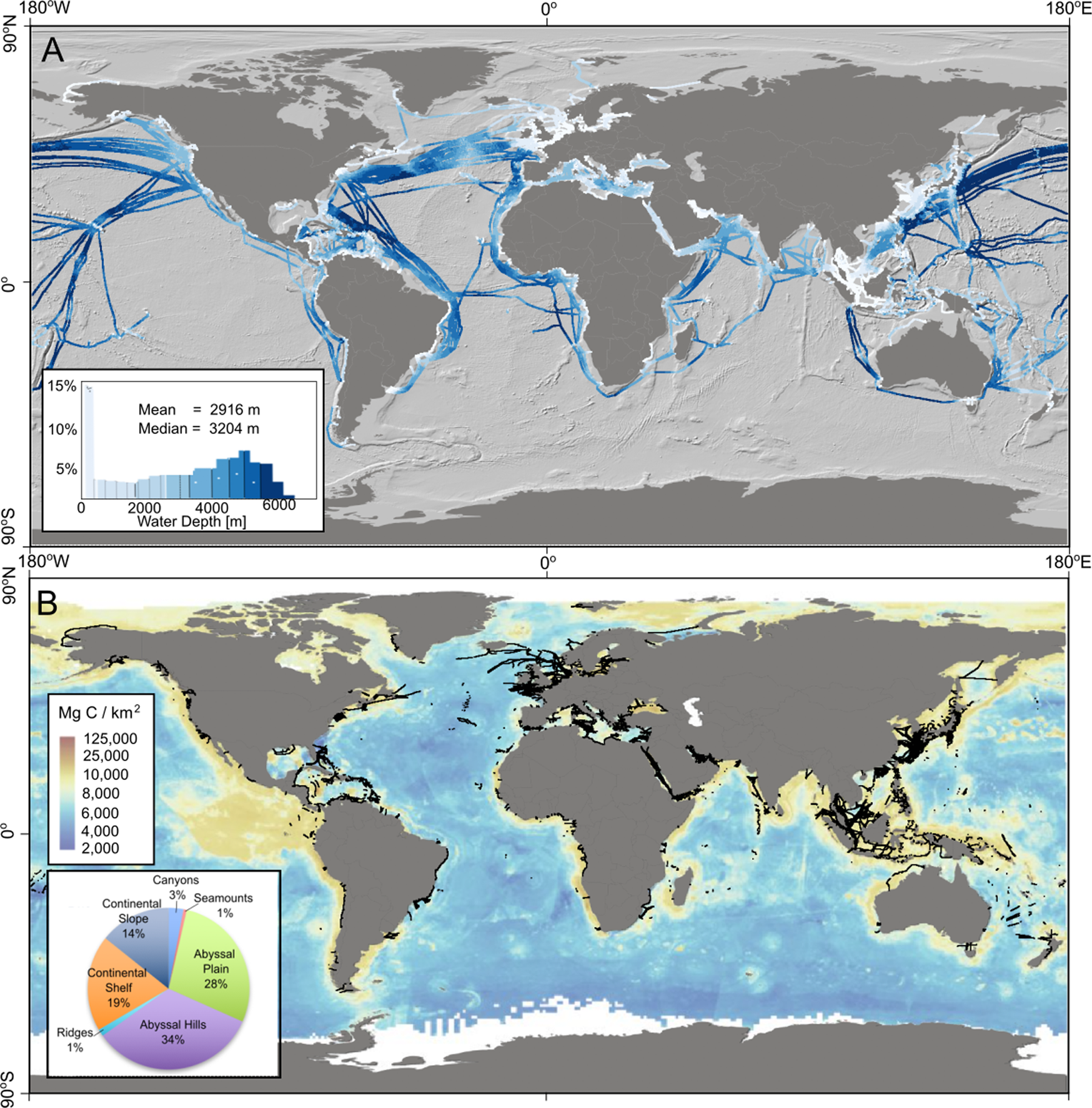 Assessing the impact of the global subsea telecommunications network on  sedimentary organic carbon stocks | Nature Communications
