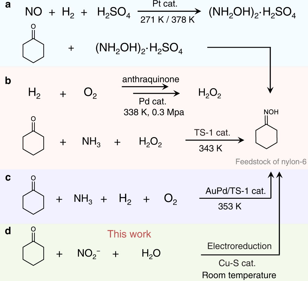 Fig. 1: Schematic diagrams of cyclohexanone oxime synthesis.
