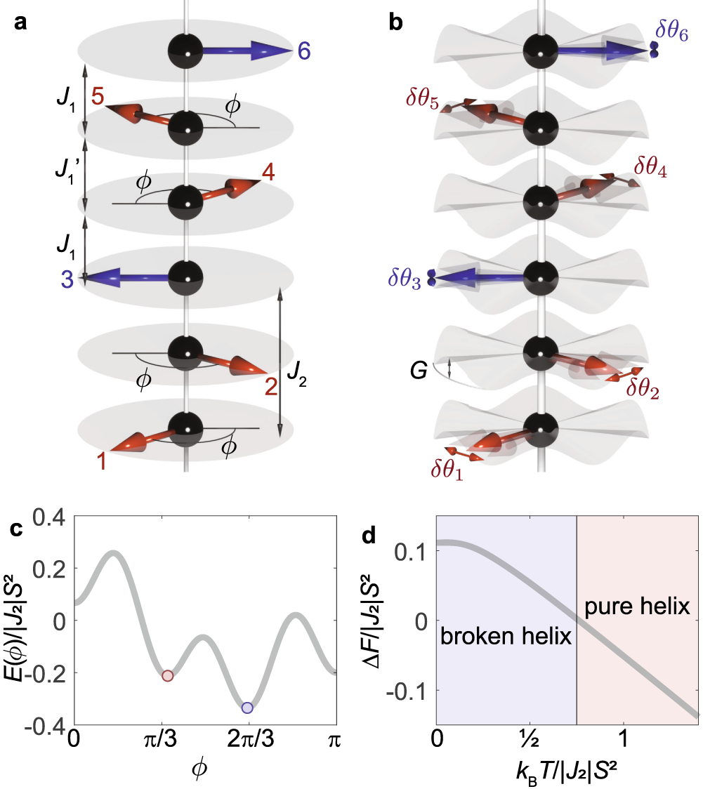 Fig. 2: Breaking the pure helix.