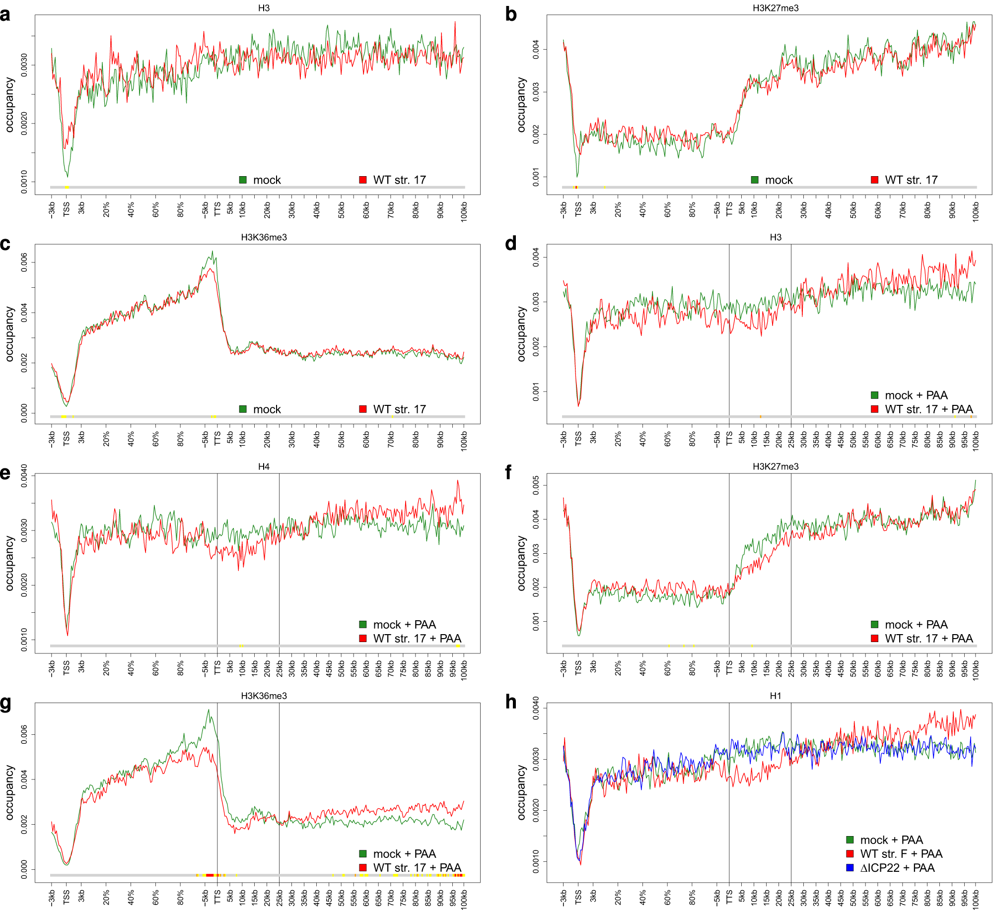 Fig. 4: Alterations in histone distribution associated with the induction of dOCRs.