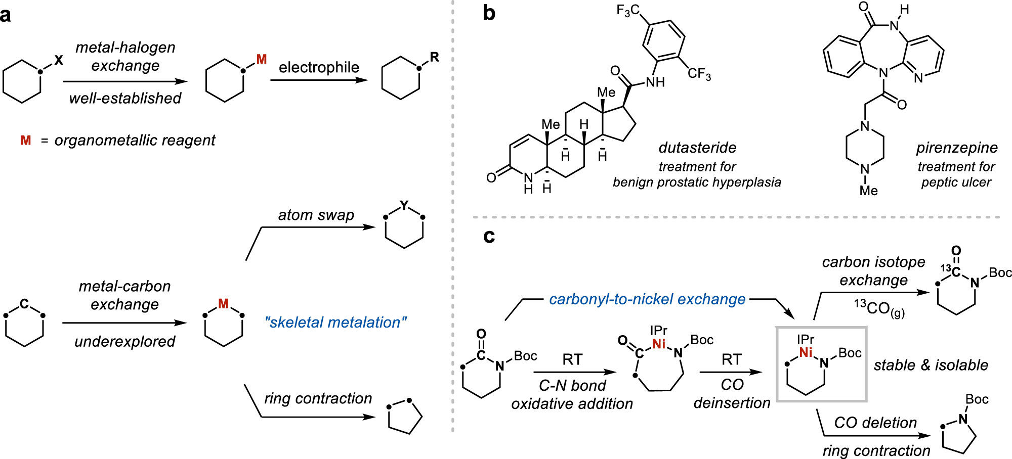 Skeletal metalation of lactams through a carbonyl-to-nickel-exchange logic  | Nature Communications