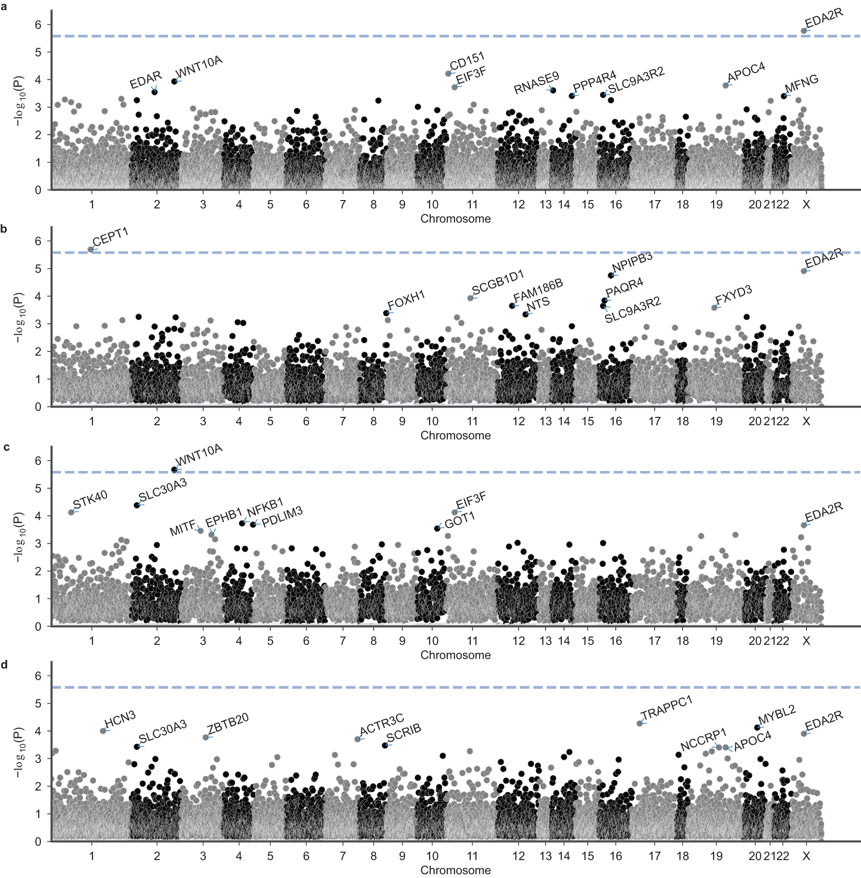 Fig. 5: Results of the GenRisk gene-based analysis.