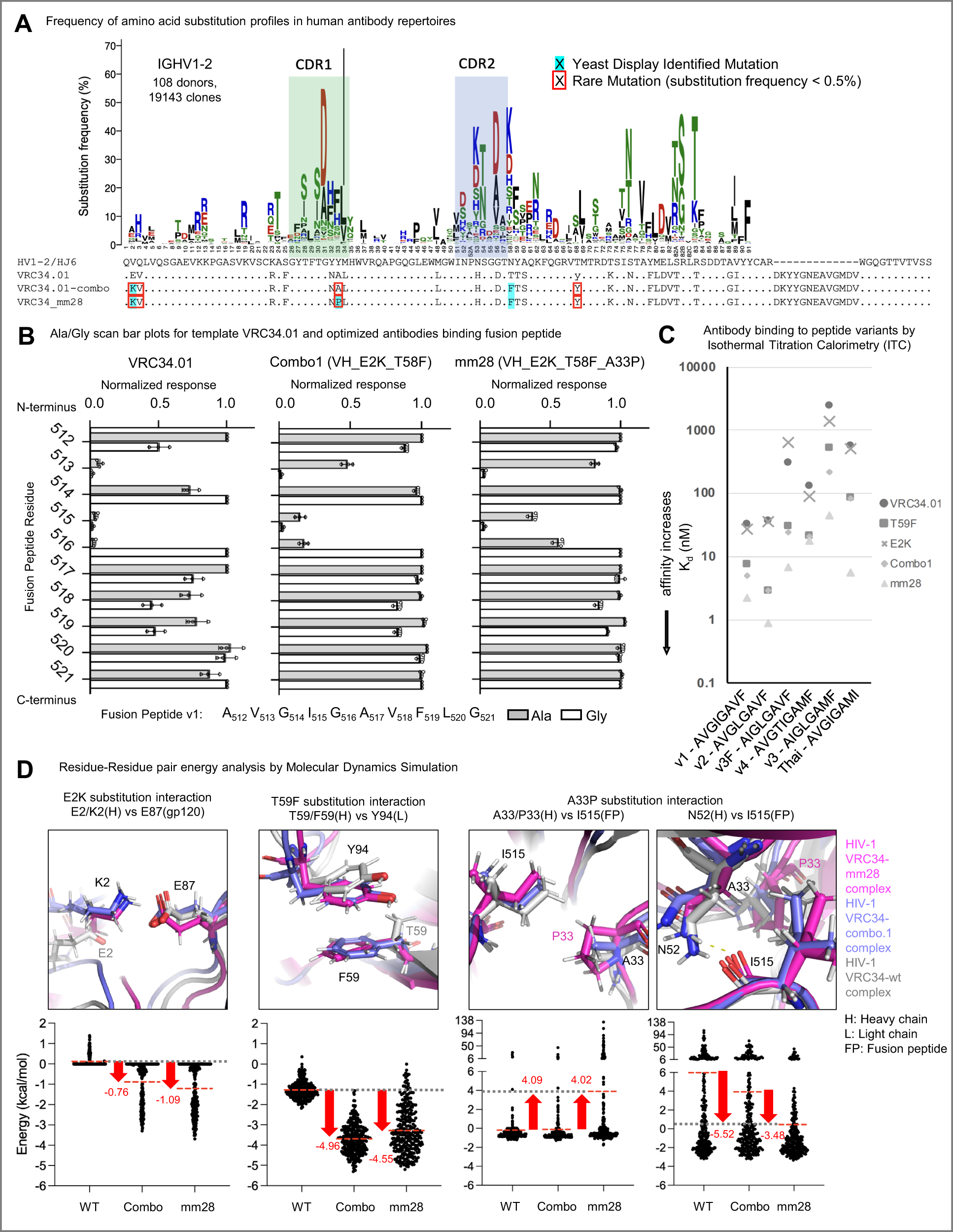 Fig. 7: Biophysical and genetic correlates for best-in-class FP-directed antibody neutralization.