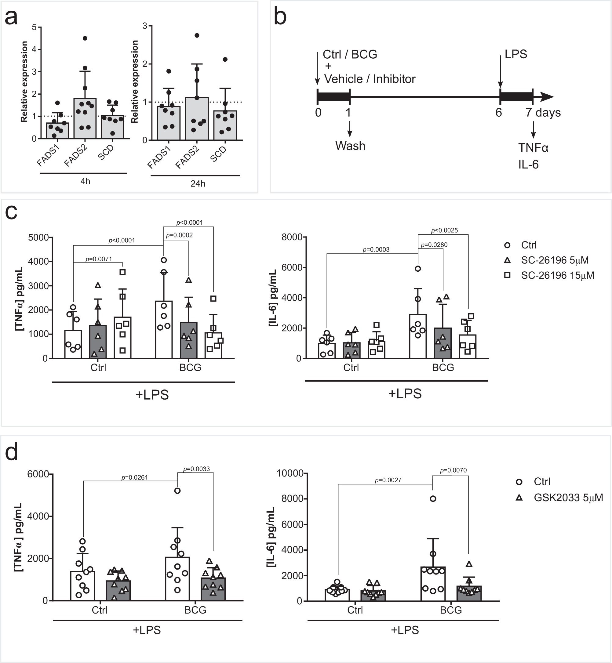 Fig. 2: FADS2 activity contributes to the induction of trained immunity.