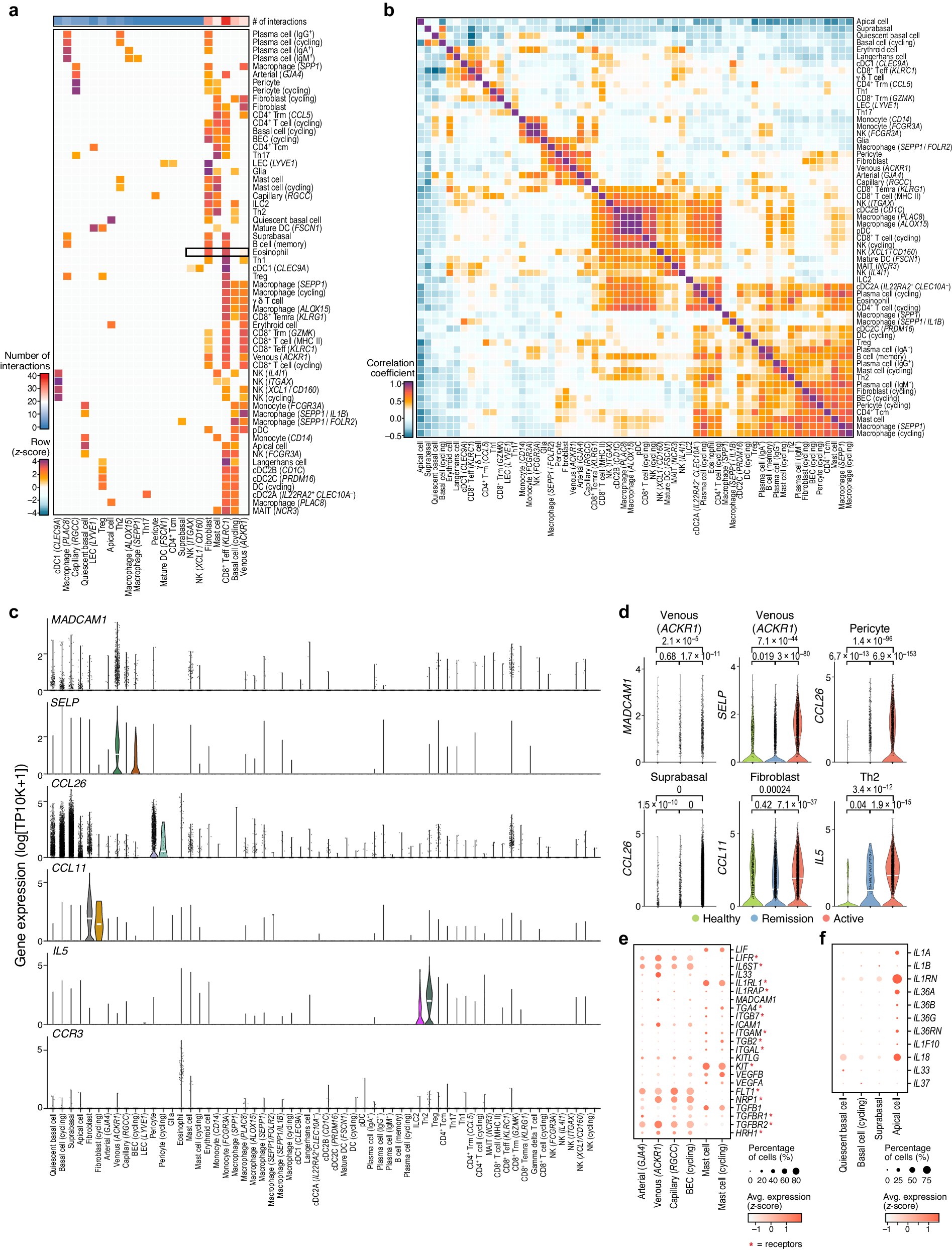 Fig. 6: Cells communicate to maintain tissue homeostasis and coordinate to recruit immune cells in EoE.