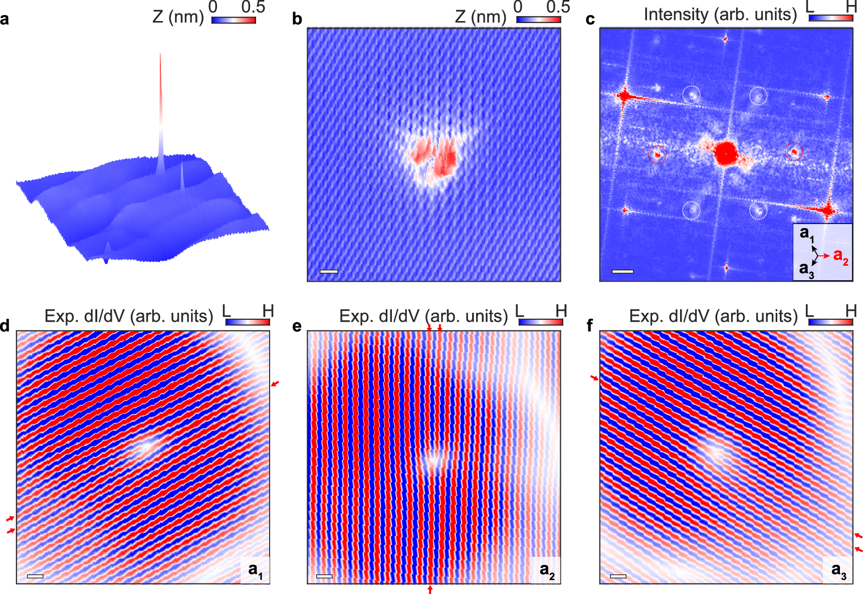Fig. 3: Single-wavefront dislocations induced by the anisotropic potential.