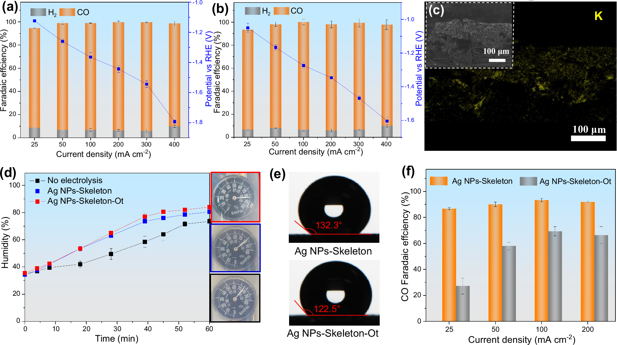 Fig. 3: eCO2RR performances of Ag NPs-Skeleton in various microenvironment.