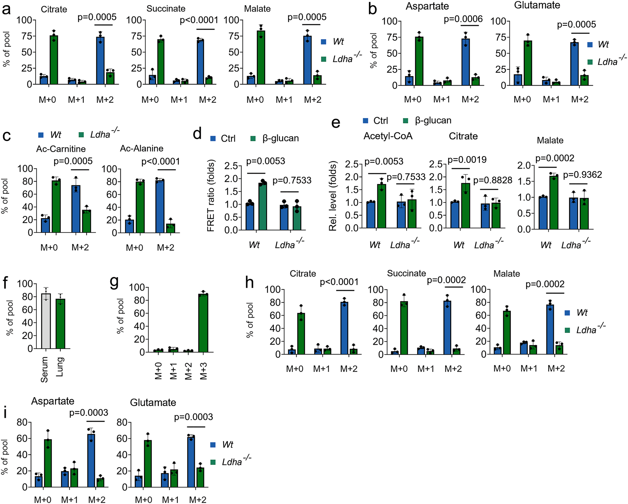 Fig. 4: Ldha influences the metabolism and function of trained immunity.