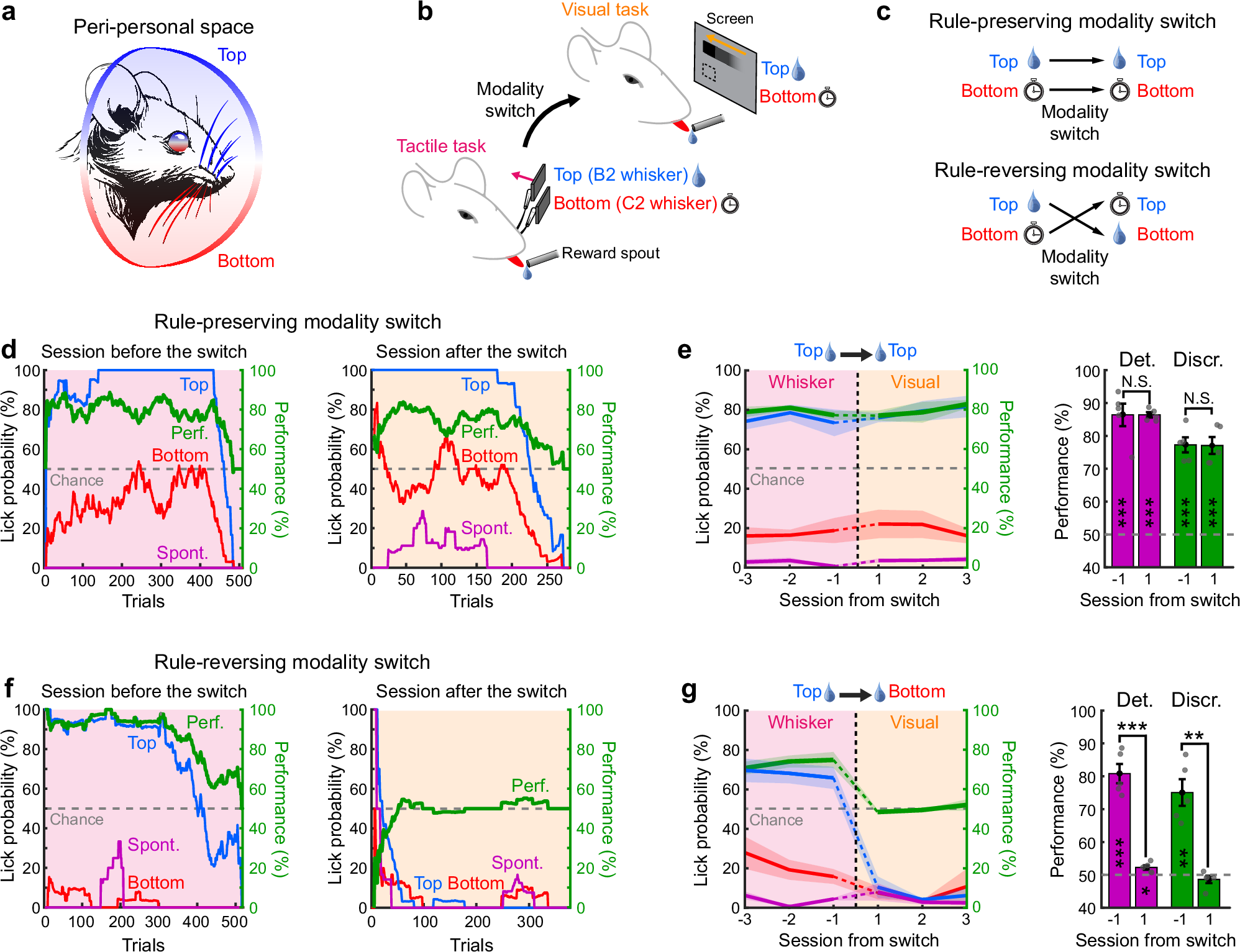 Fig. 1: Cross-modal generalization in mice.