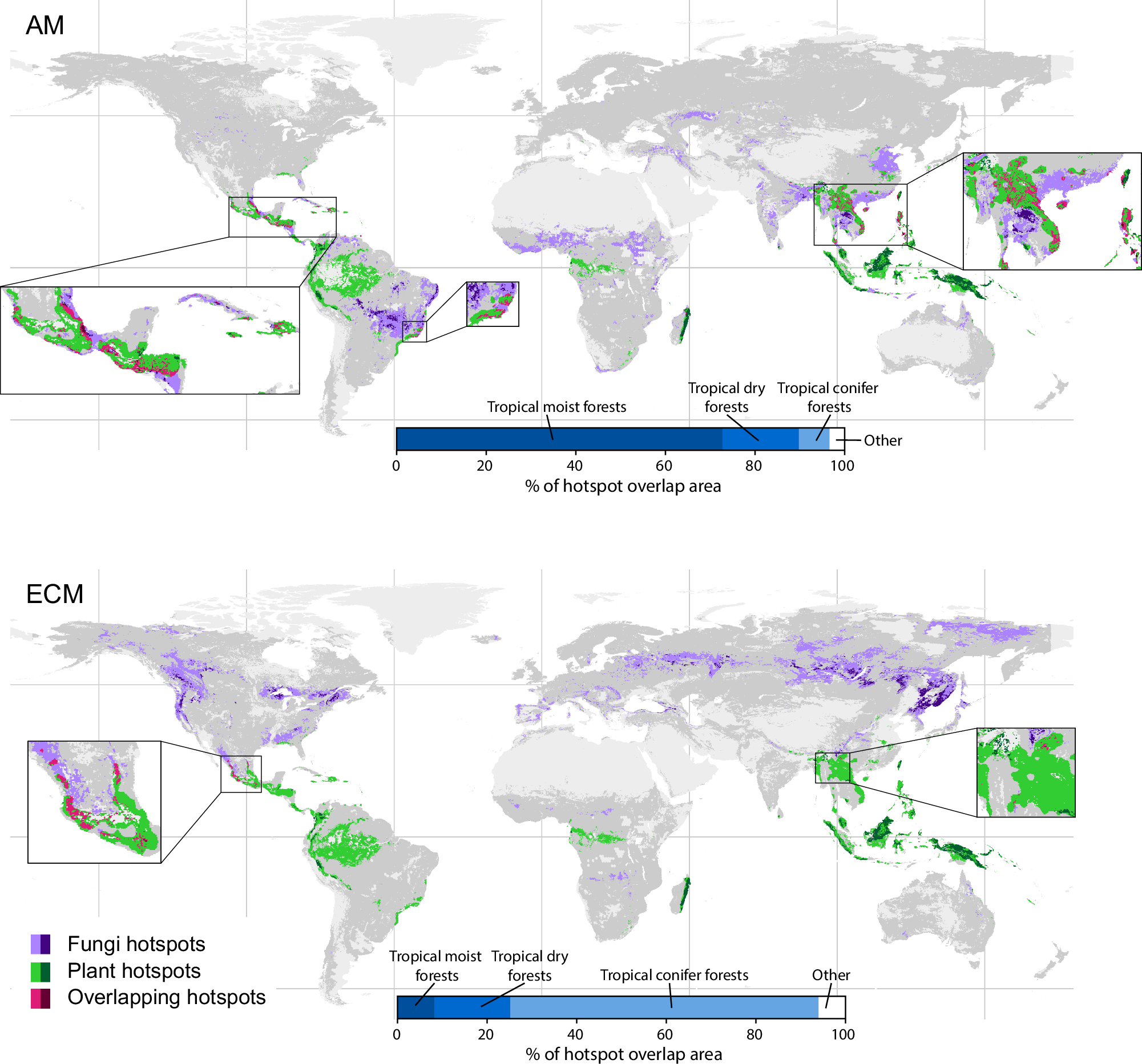 Fig. 4: Richness hotspot overlap.