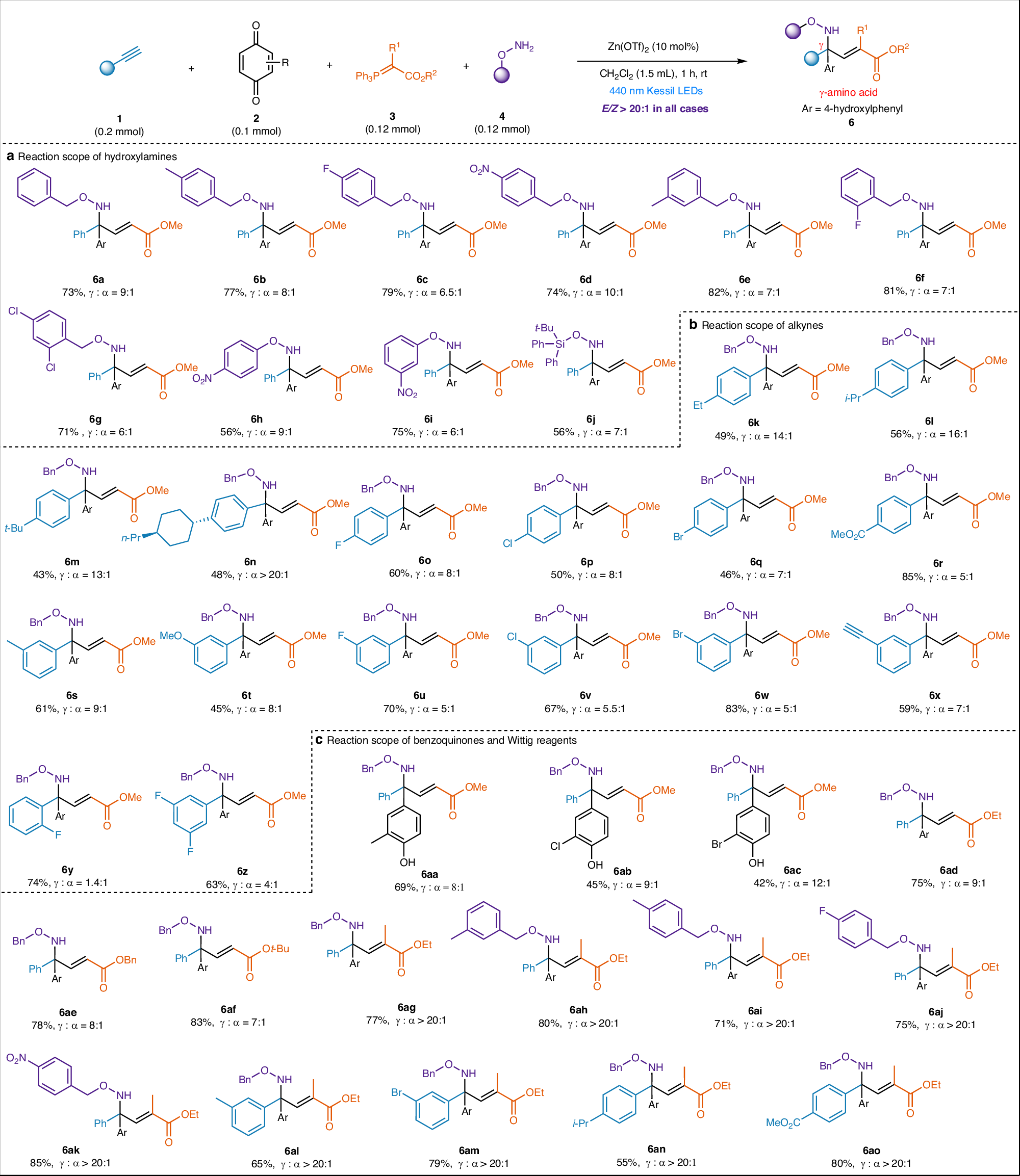 Fig. 5: Synthesis of γ-amino acids.