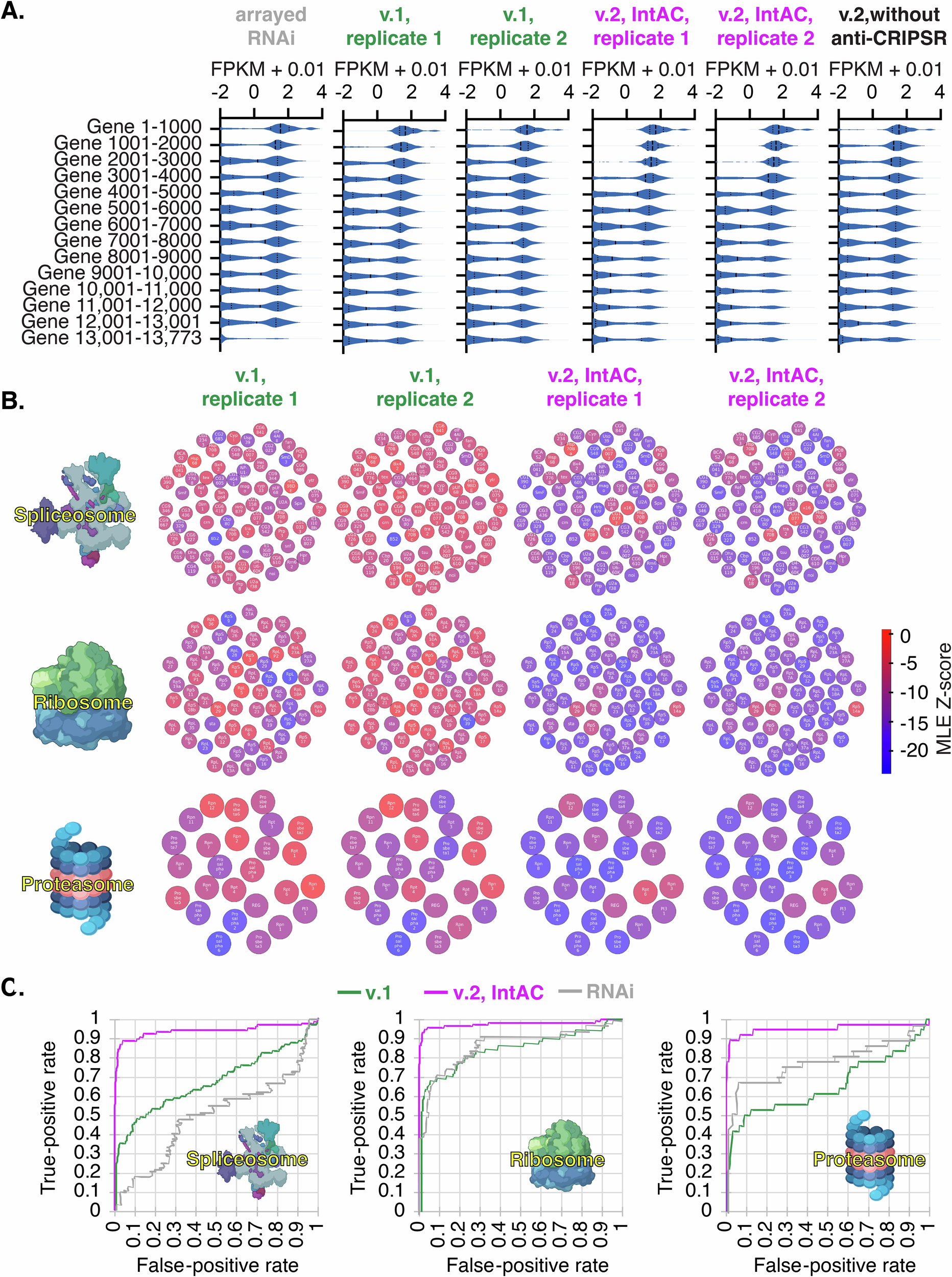 Fig. 3: Nearly complete genome-wide cell fitness gene assignment by IntAC.