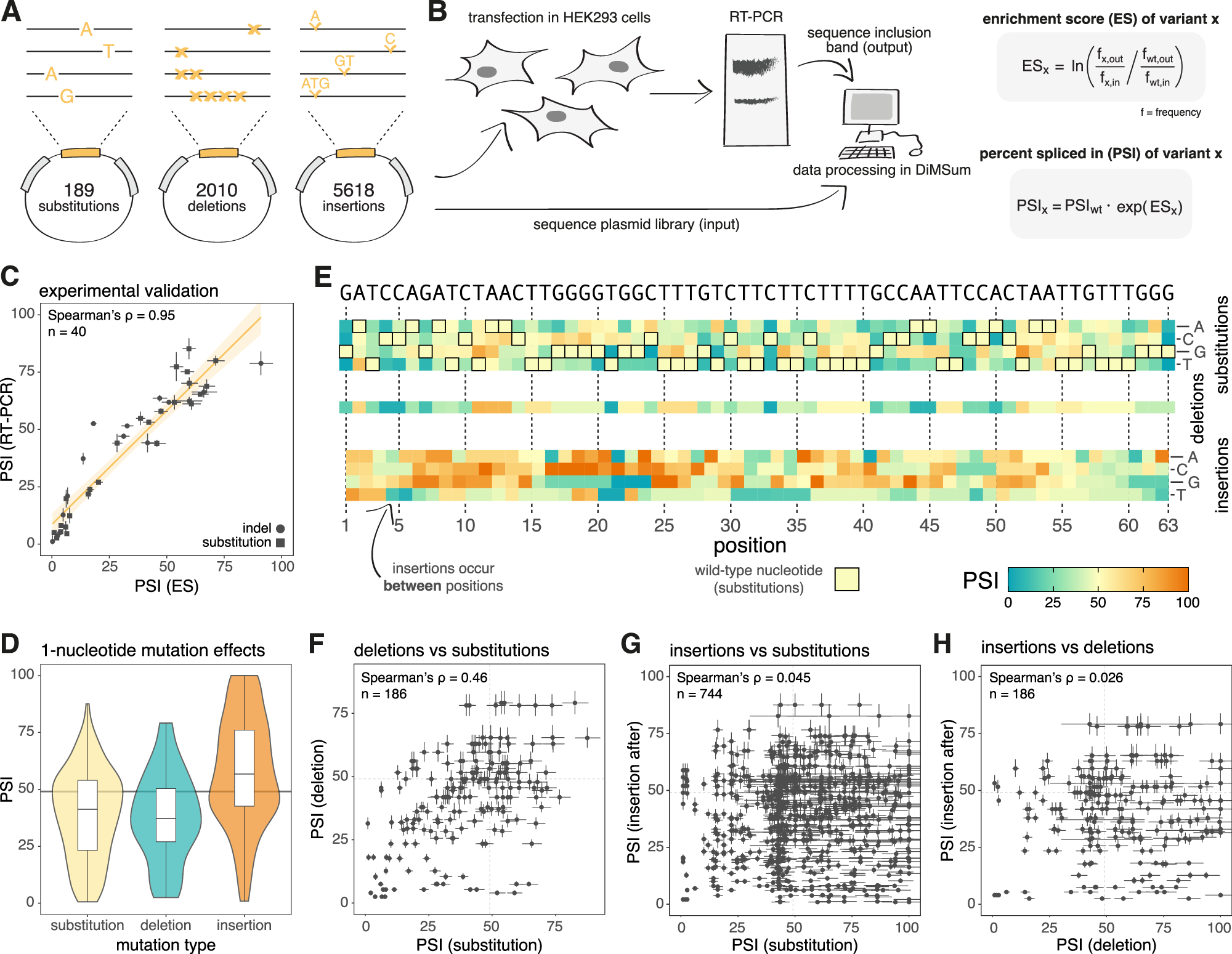Deep indel mutagenesis reveals the regulatory and modulatory architecture  of alternative exon splicing | Nature Communications