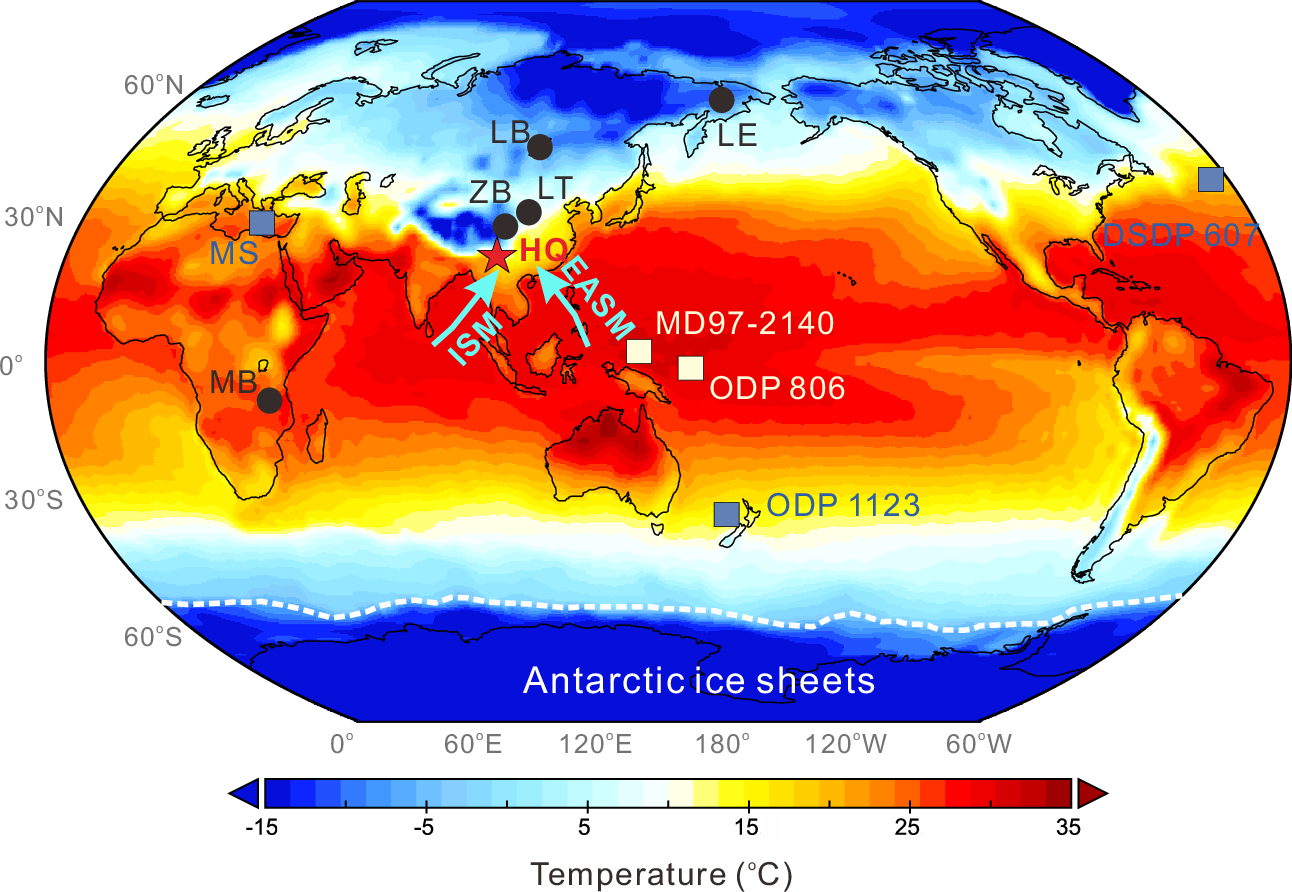更新世の東アジアの地上気温上昇と南極氷床の関係を明らかに（East Asian Terrestrial Warming Trend）
