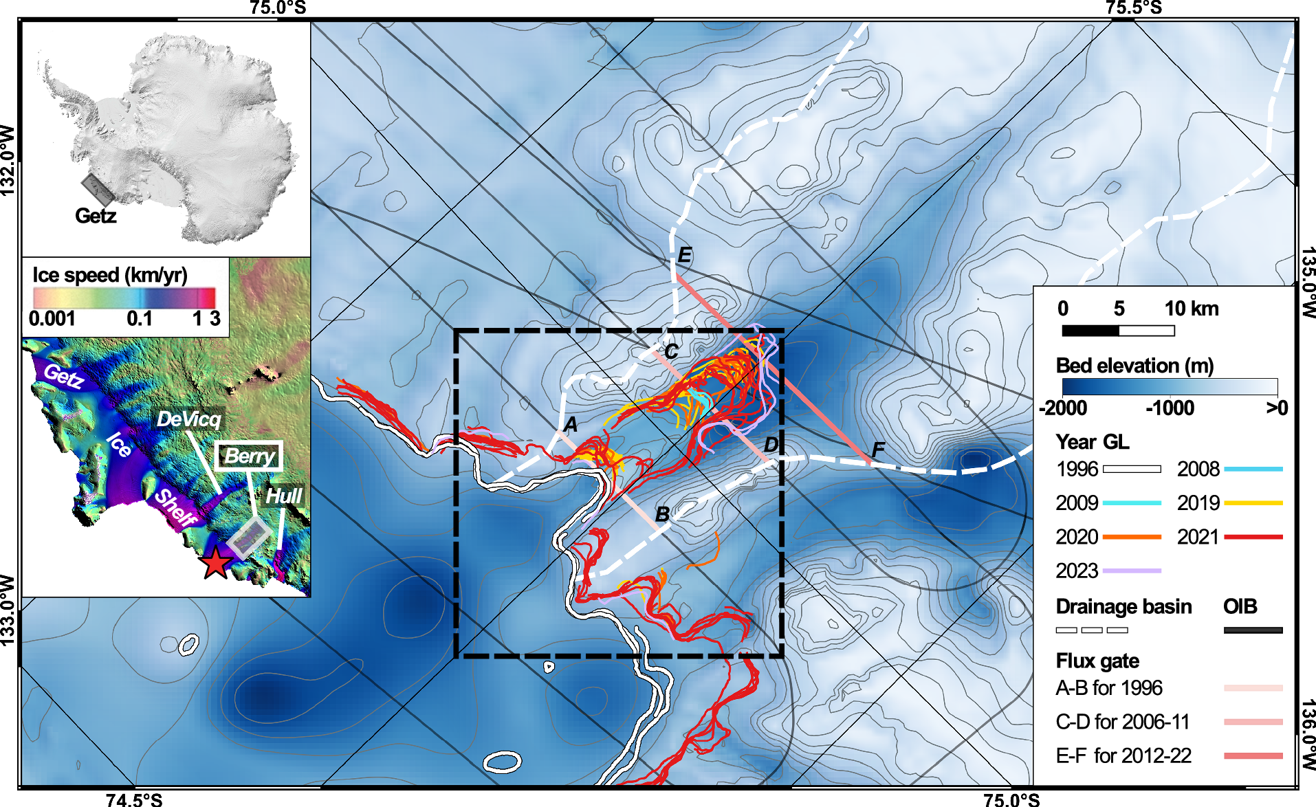 ベリー氷河の氷の大量損失を追跡（UC Irvine team track massive ice loss from Berry Glacier in West Antarctica）