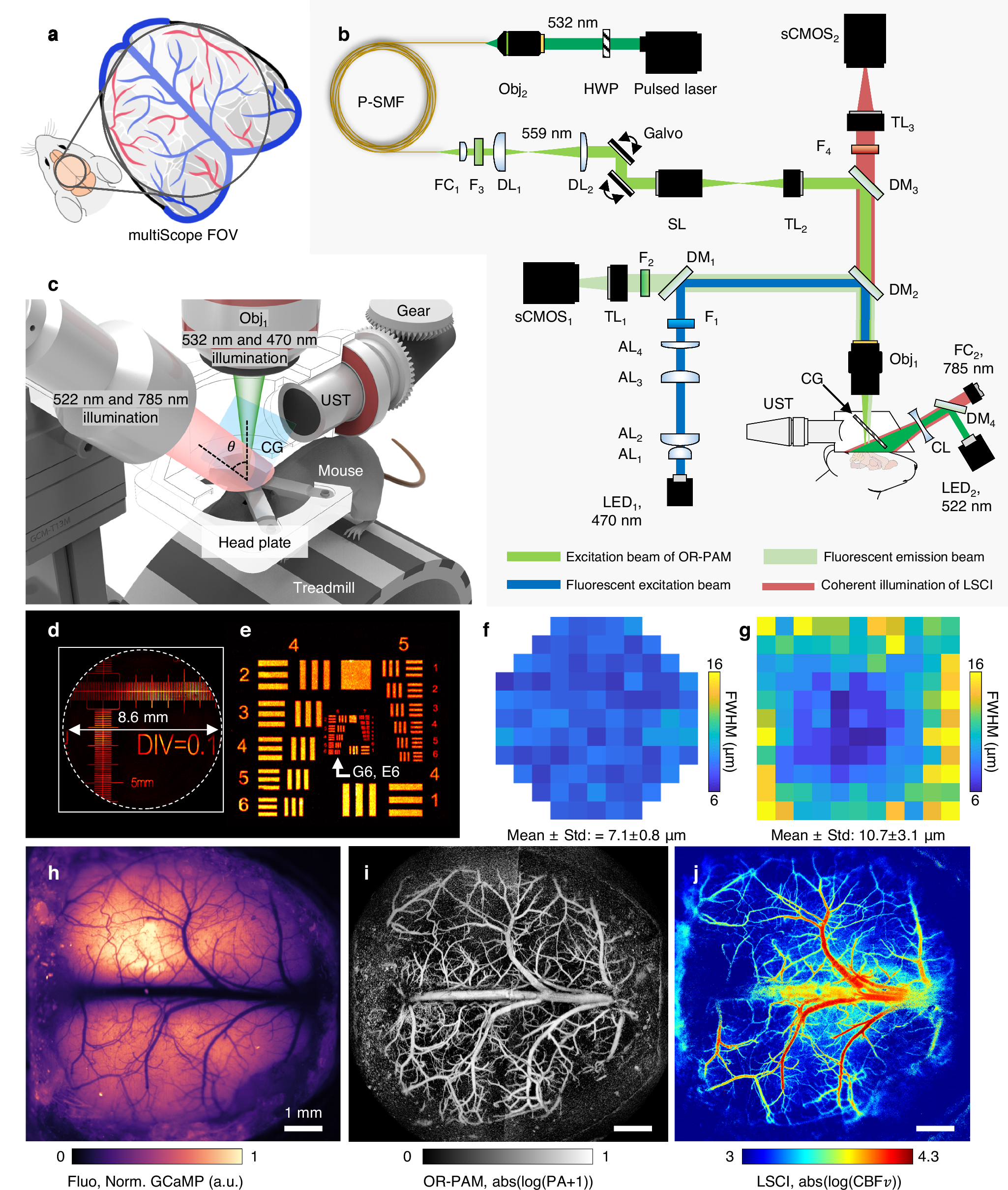 Fig. 2: The schematic and performance of the multiScope.