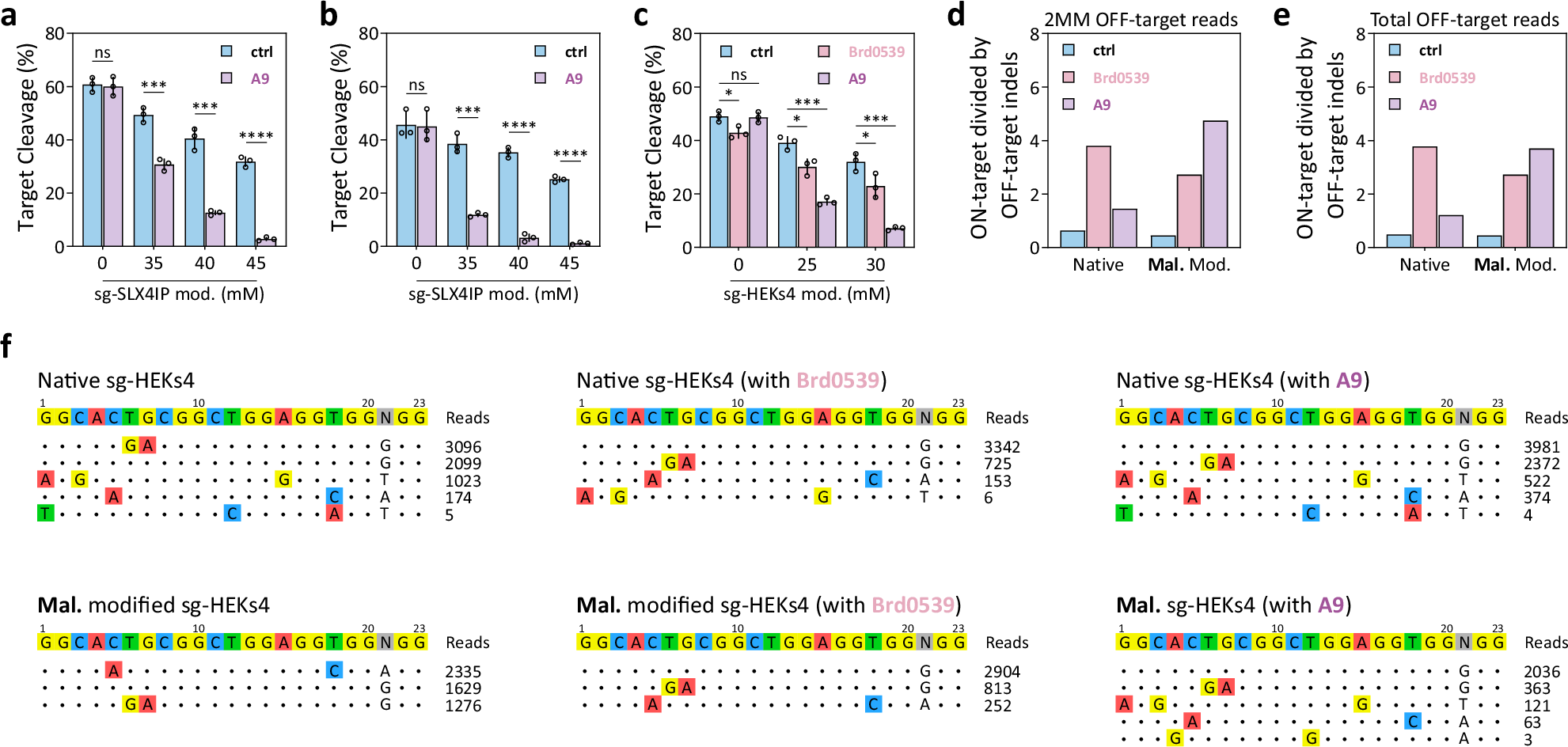 Fig. 6: Manipulation of CRISPR/Cas9 genome editing by MAAD bioorthogonal reaction.