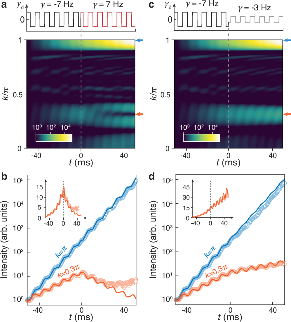 Fig. 5: Experimental observation of acoustic temporal TIMs.