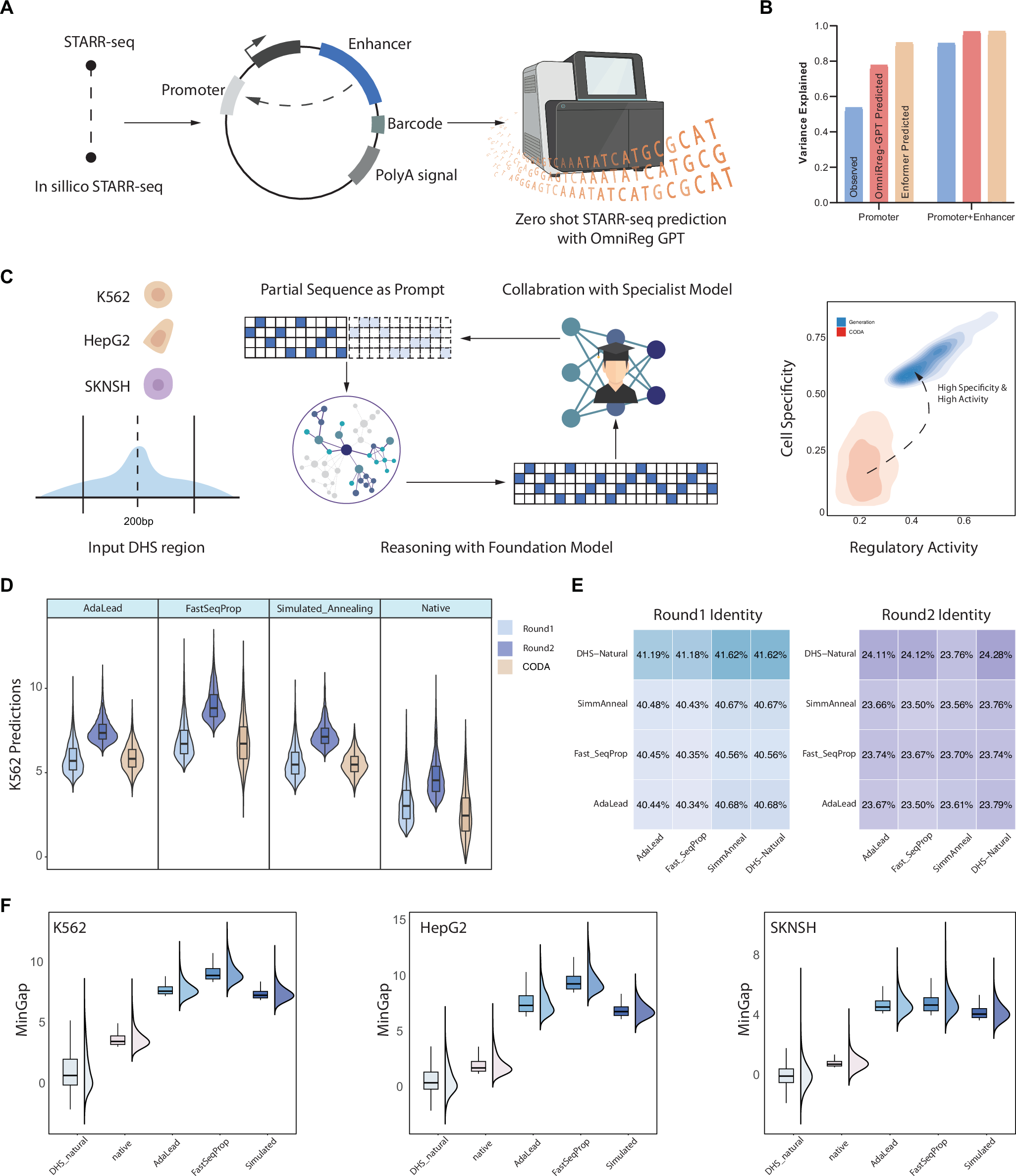 Fig. 6: Enhancer generation using OmniReg-GPT’s zero shot capability.